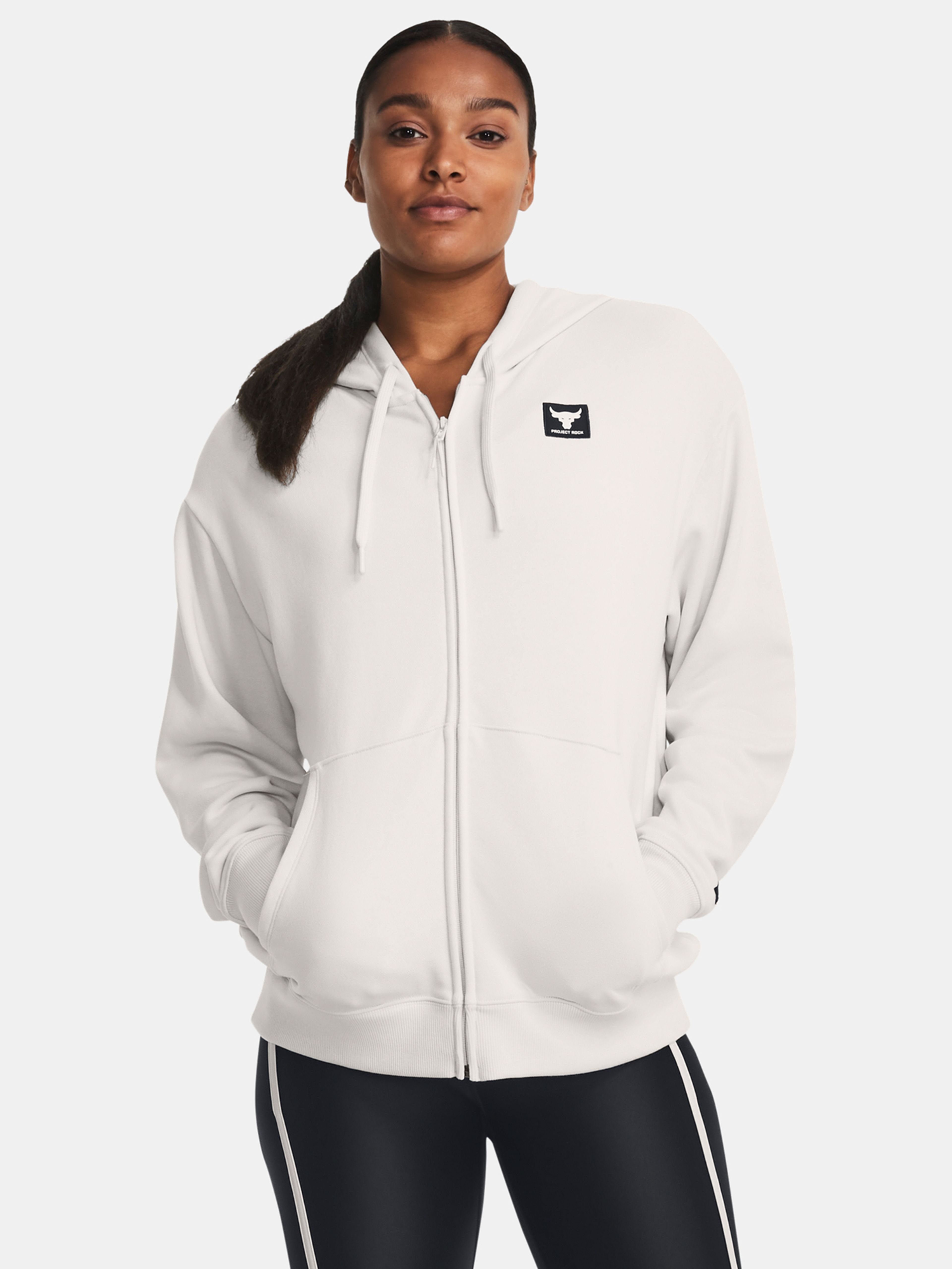 Női felső Under Armour Pjt Rck HW Terry FZ OS