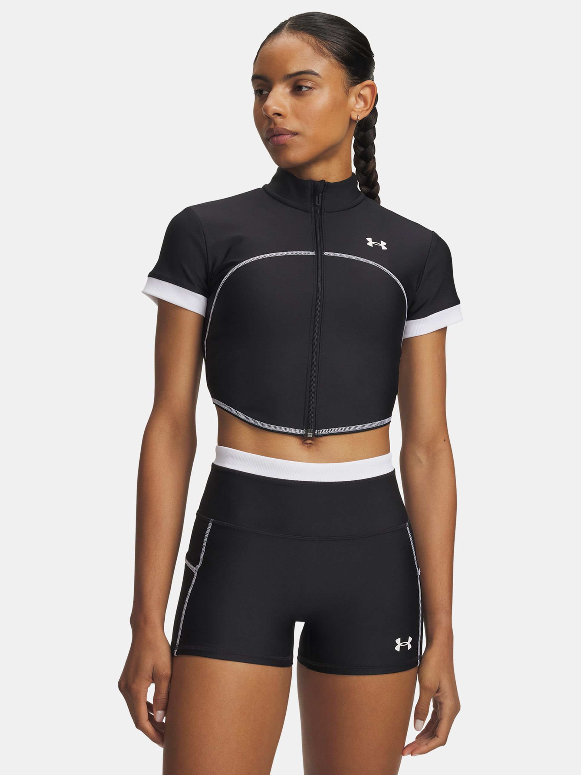Naiste t-särk Under Armour UA HeatGear Novelty SS FZ - 001