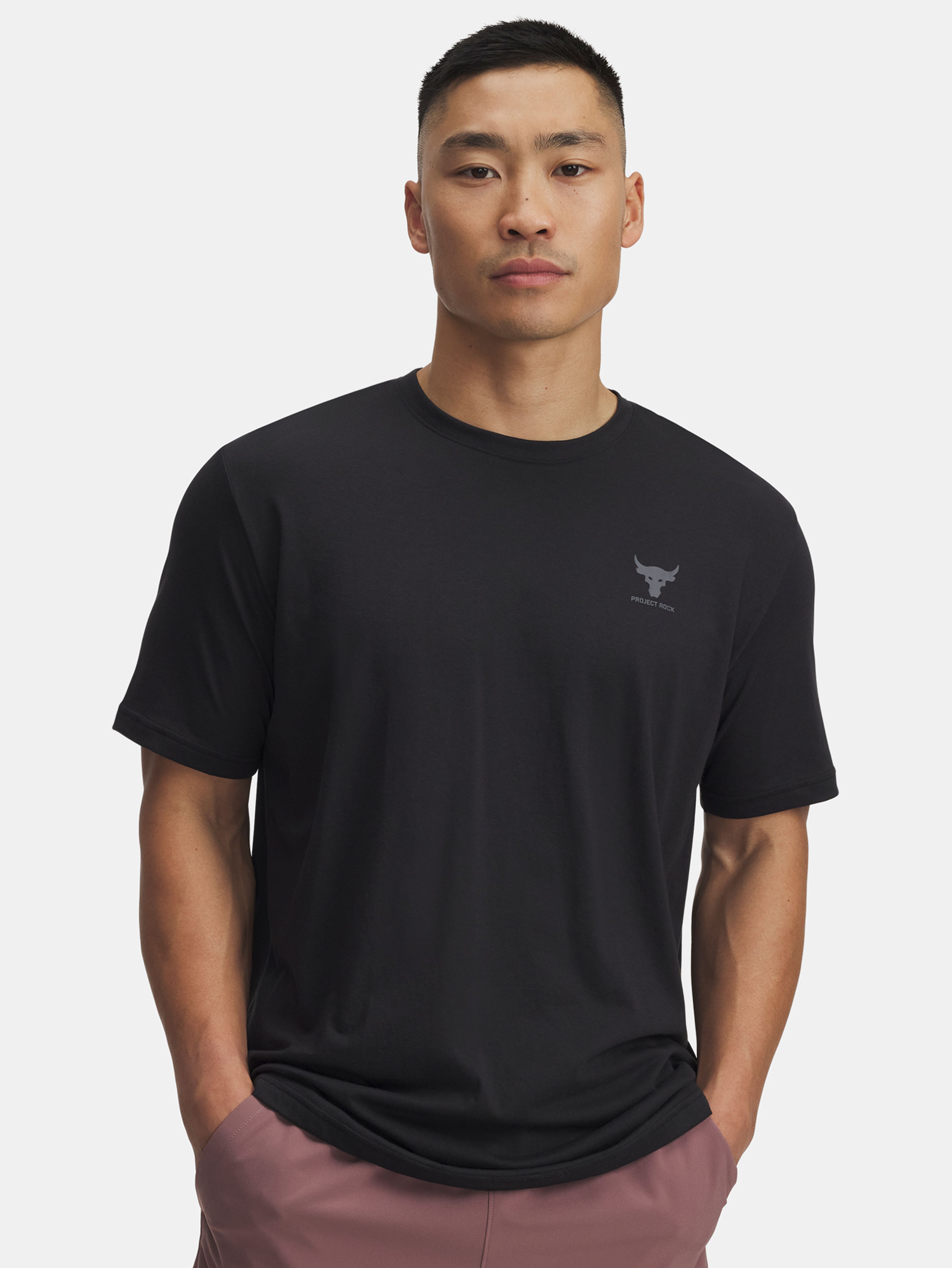 Férfi póló Under Armour UA Pjt Rck Simple Branded SS-BLK