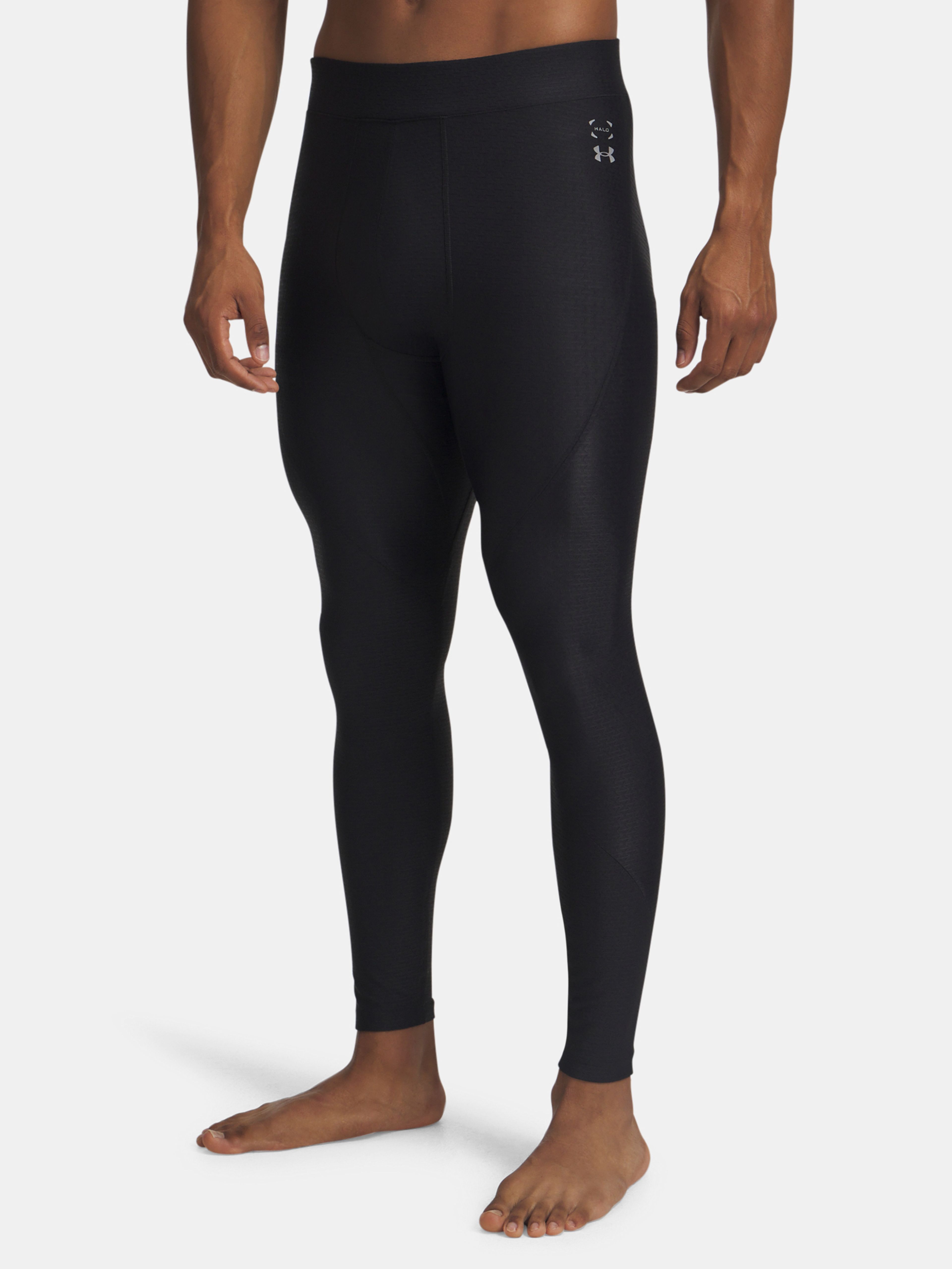 Pánske legíny Under Armour UA Halo Bonded Auxetic Legng-BLK