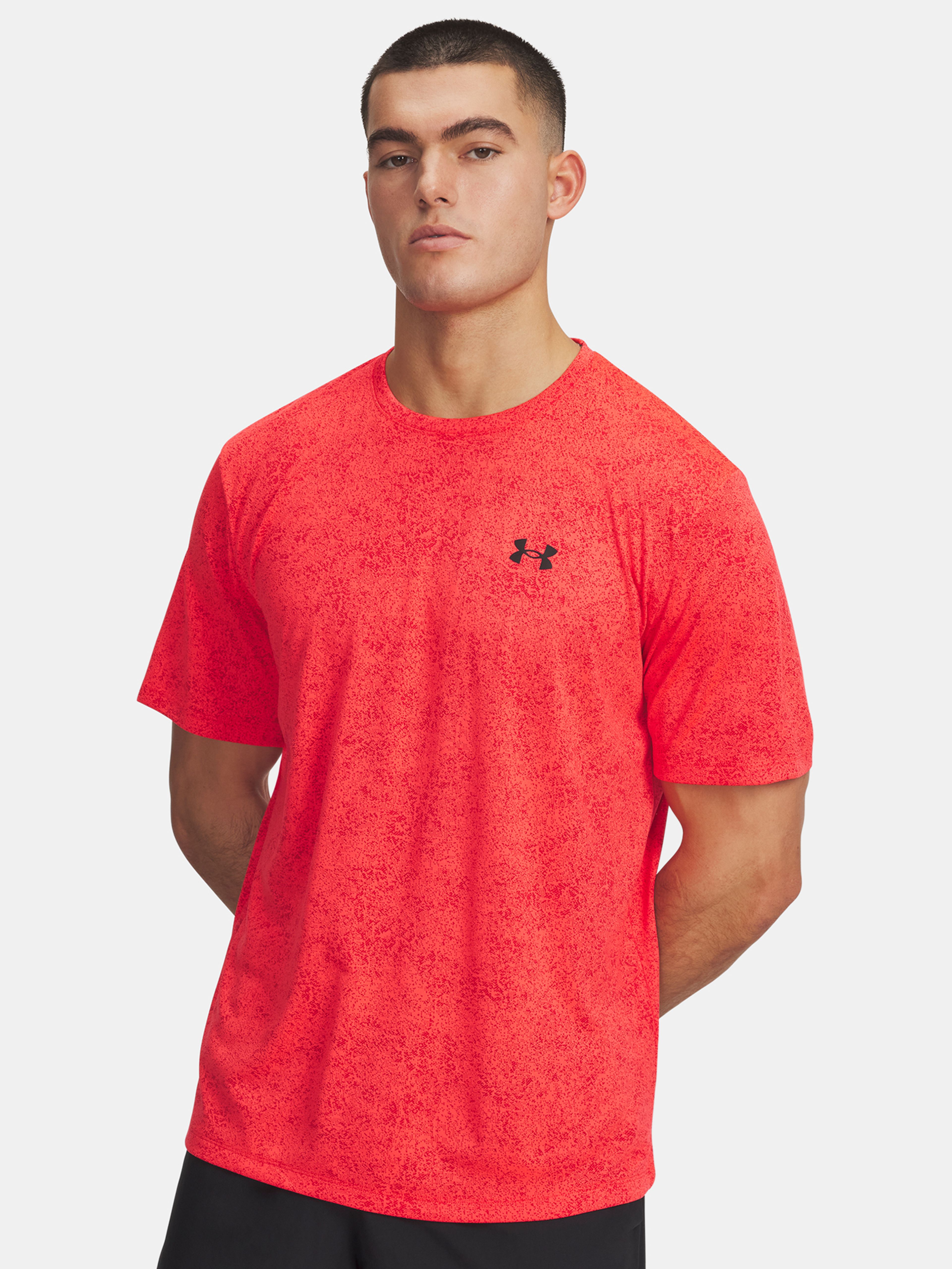 Pánske tričko Under Armour UA Tech Tee Pixelate-RED