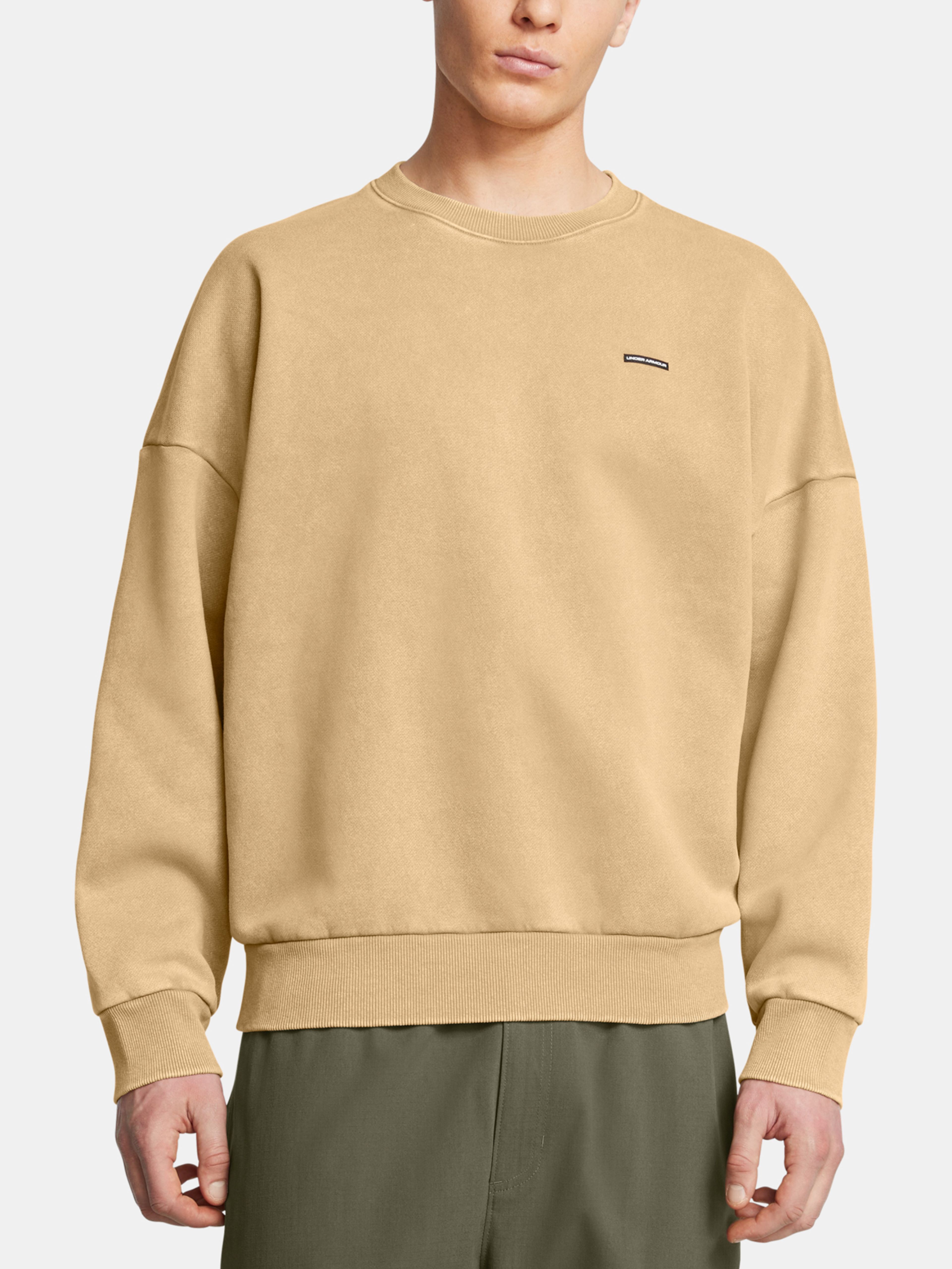 Férfi felső Under Armour UA Icon HWT Flc Wash OS Crew