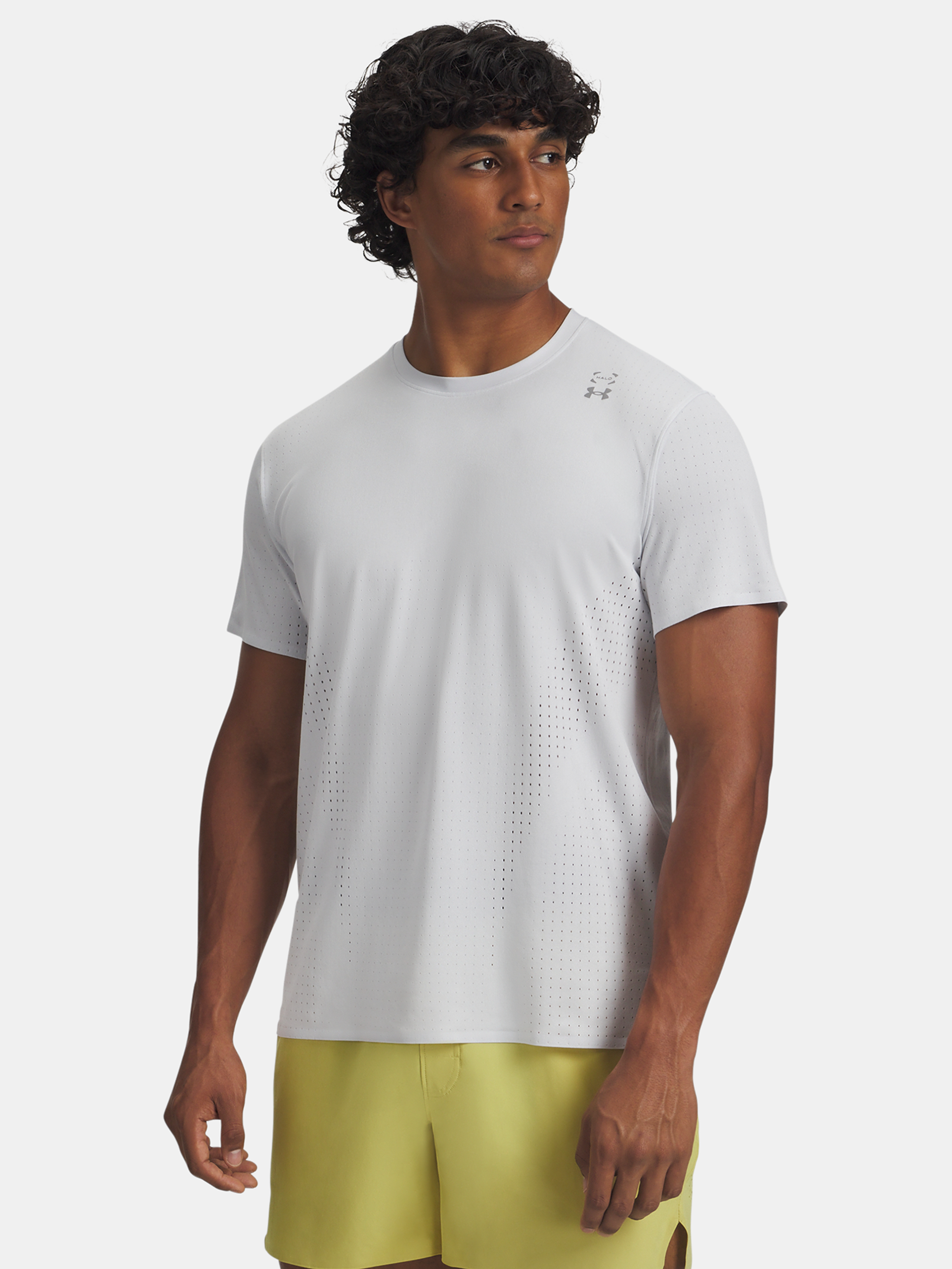 Férfi póló Under Armour UA Halo Vent SS-GRY