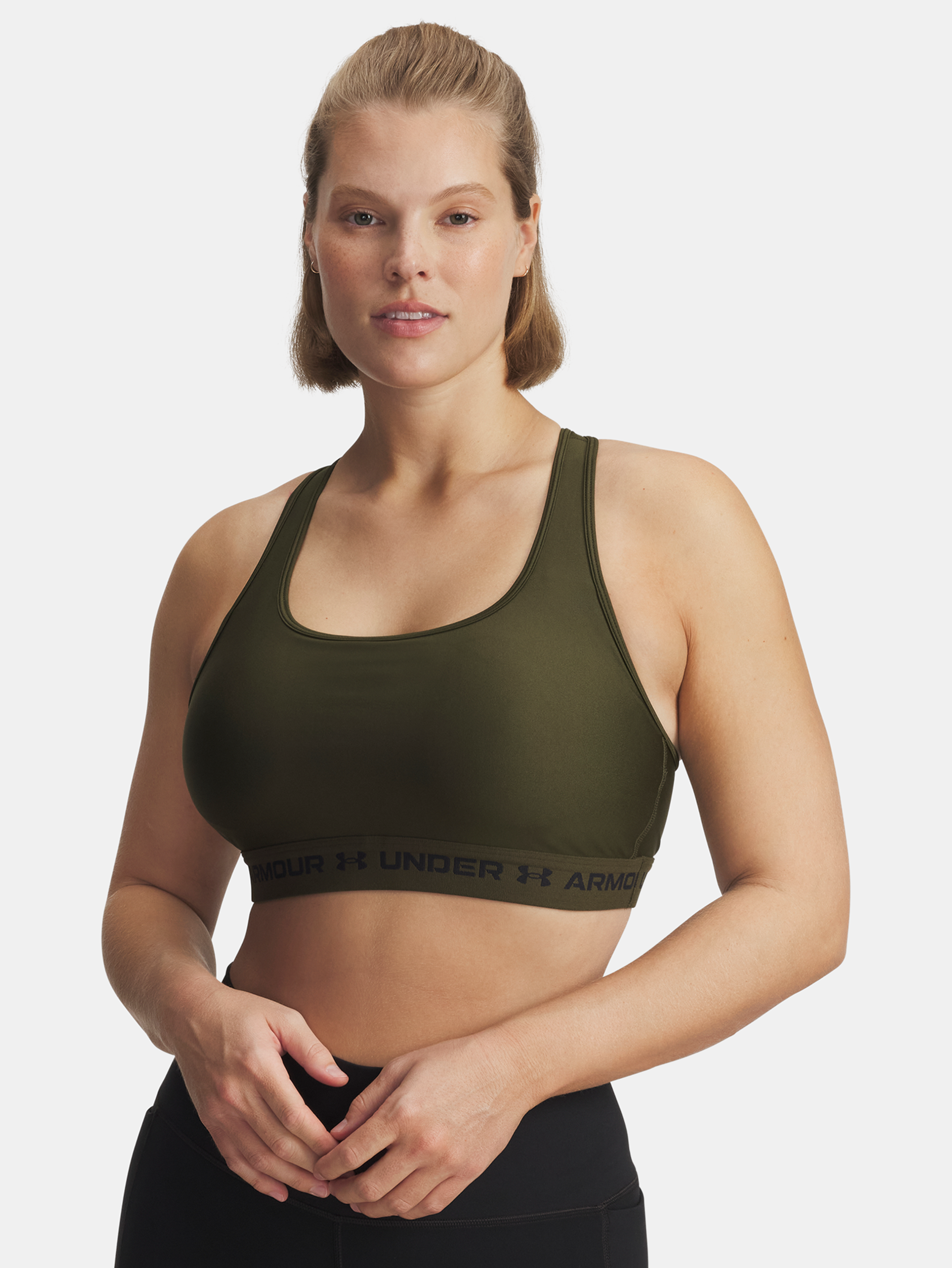 Dámska podprsenka Under Armour Crossback Mid Bra-GRN