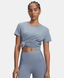 Naiste t-särk Under Armour Rival Cotton Wash SS-Sinine - 002