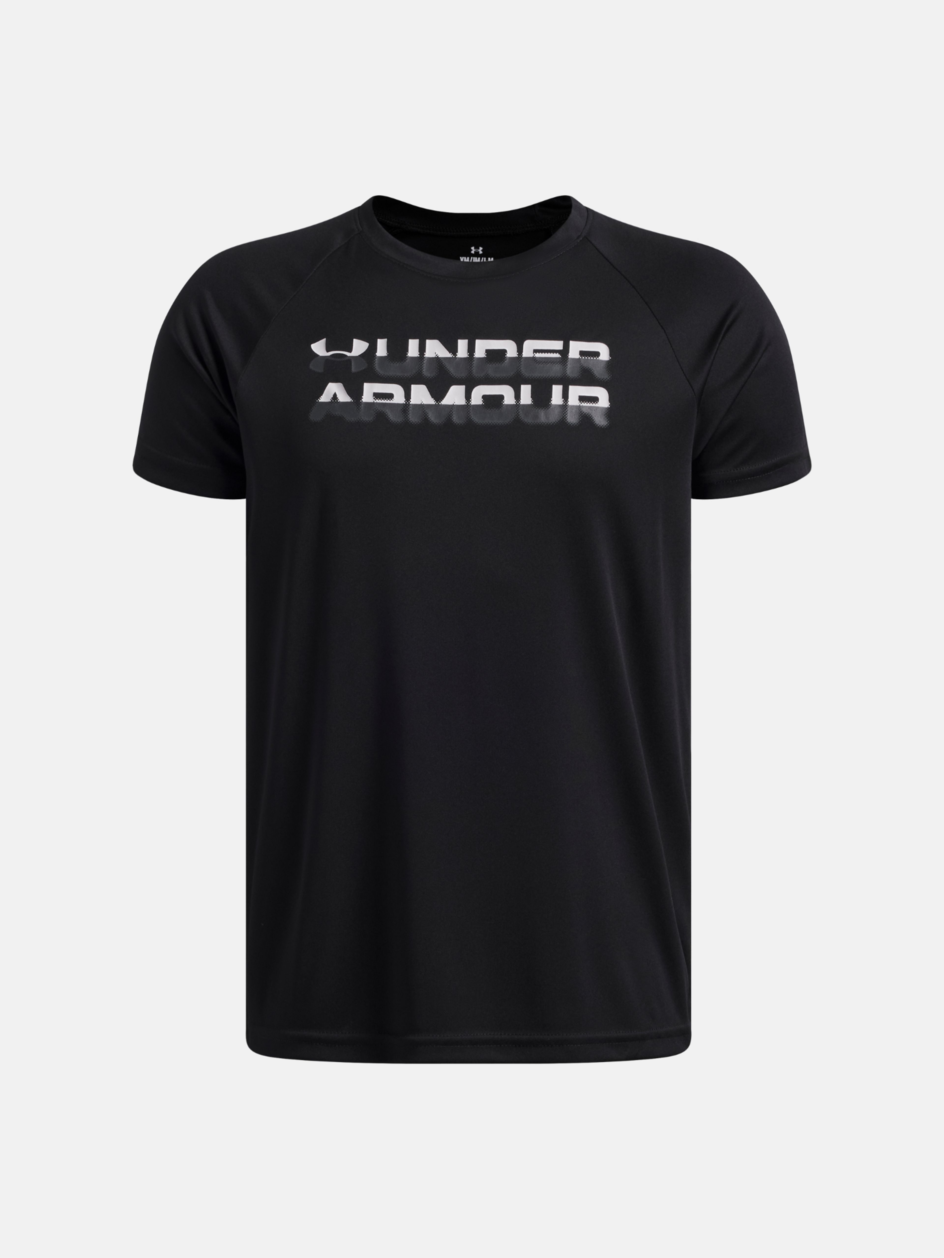 Deška majica Under Armour UA B TECH SPILT LOGO SS MFO-BLK