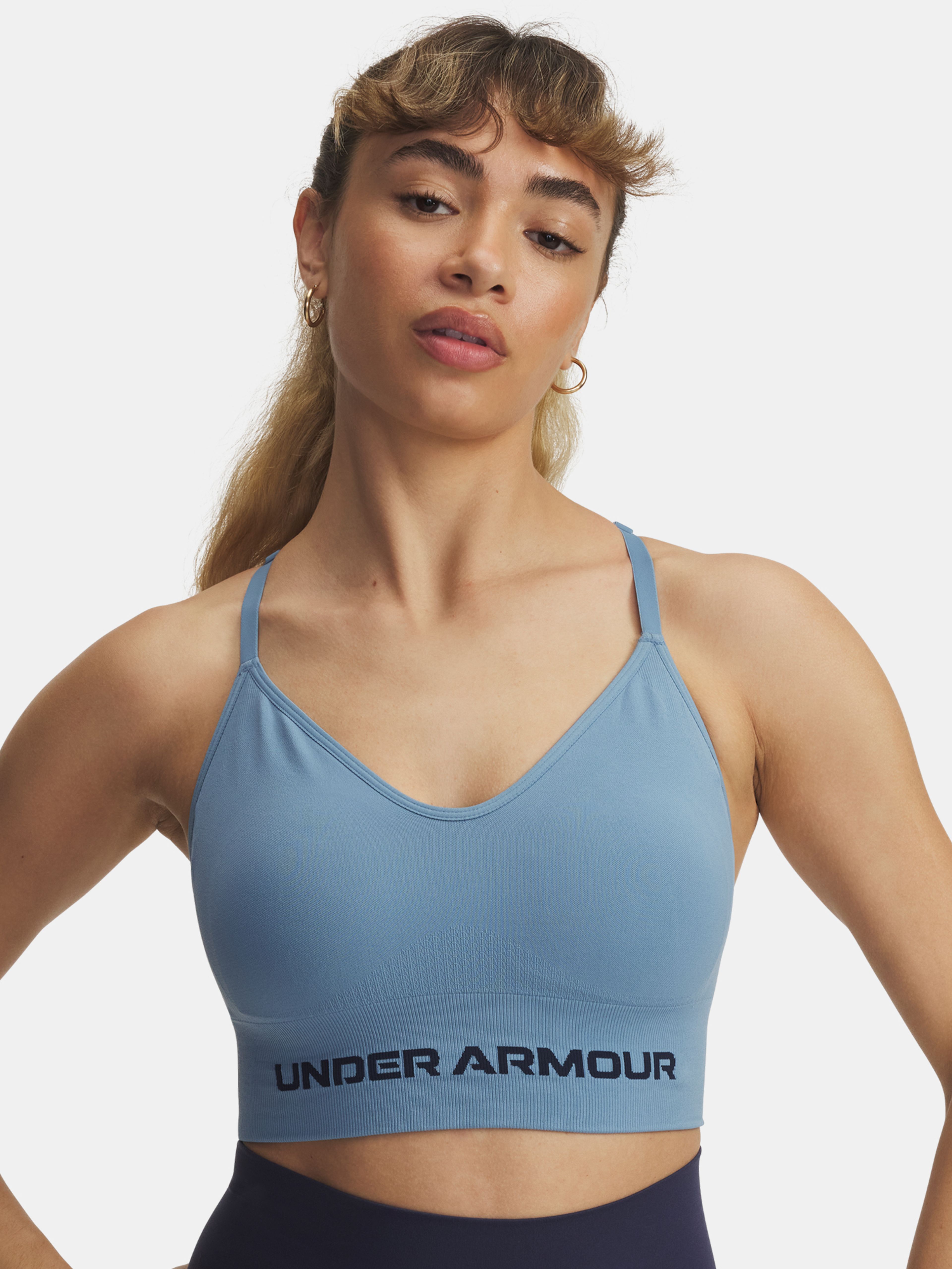 Dámská podprsenka Under Armour Vanish Seamless Low Bra-BLU