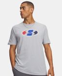 Vyriški marškinėliai Under Armour UA M LOCKERTAG NOV SS-Pilka - 002