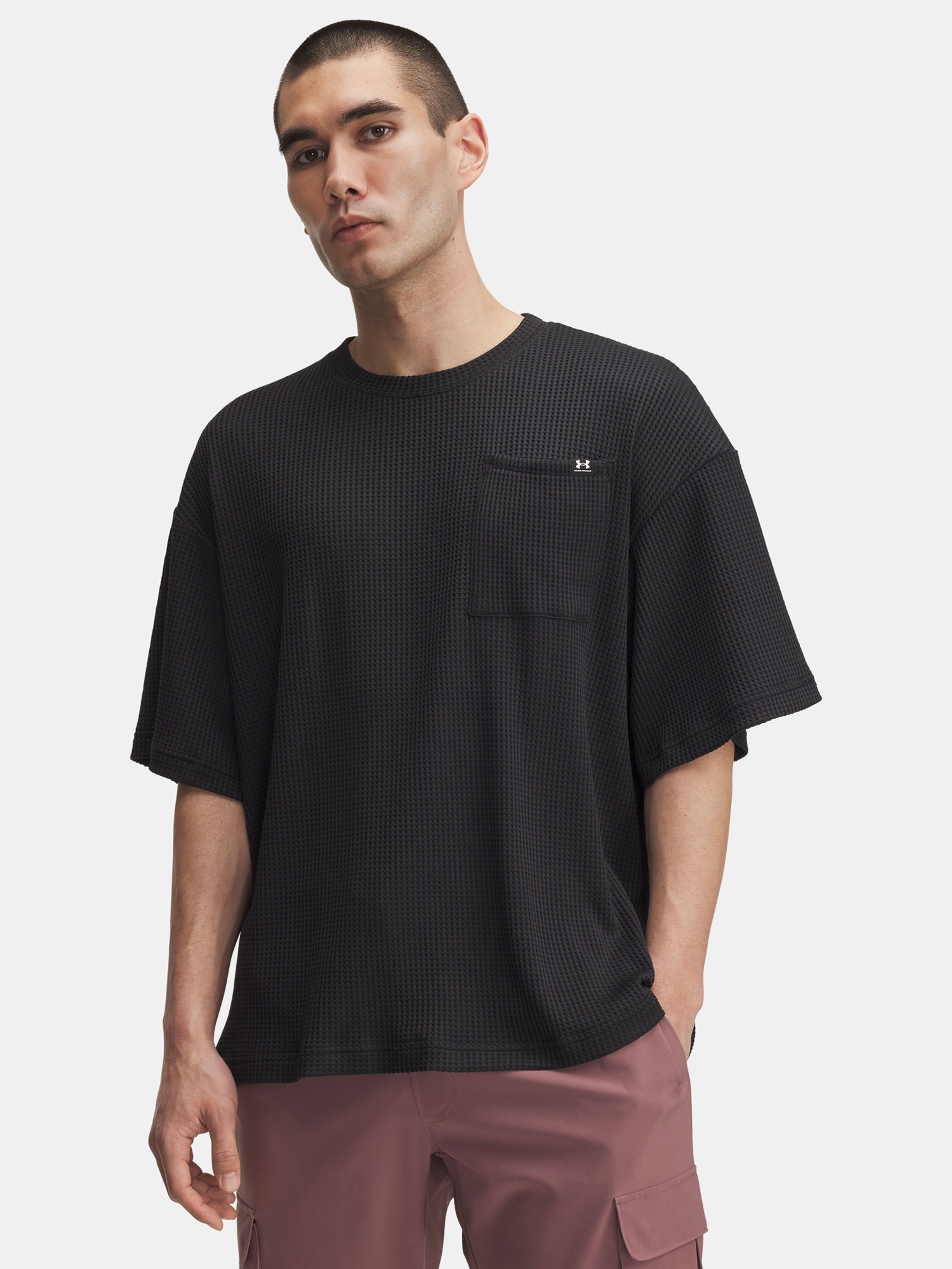 Vyriški marškinėliai Under Armour UA Rival Waffle Crew-BLK