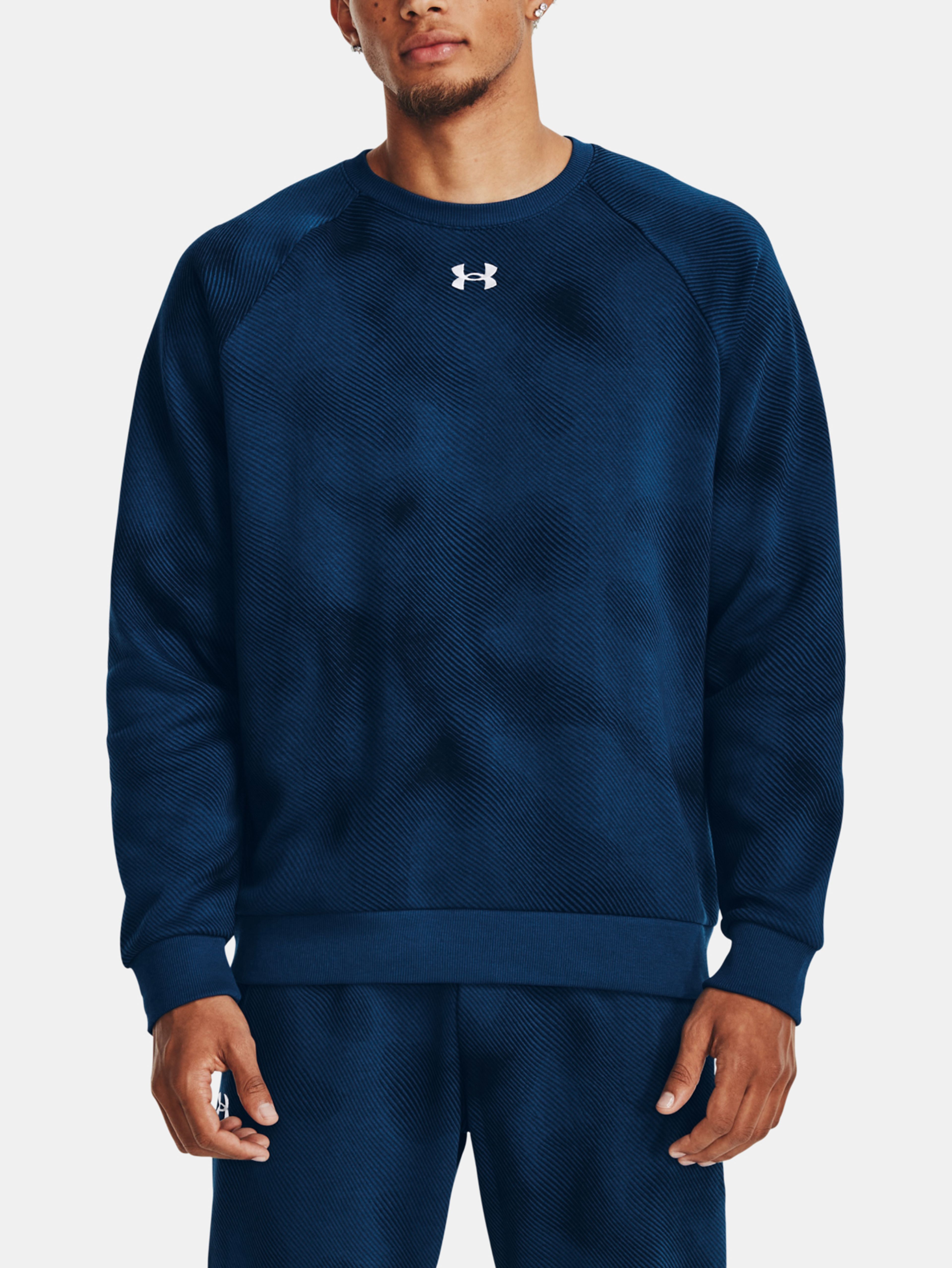 Férfi felső Under Armour UA Rival Fleece Printed Crew