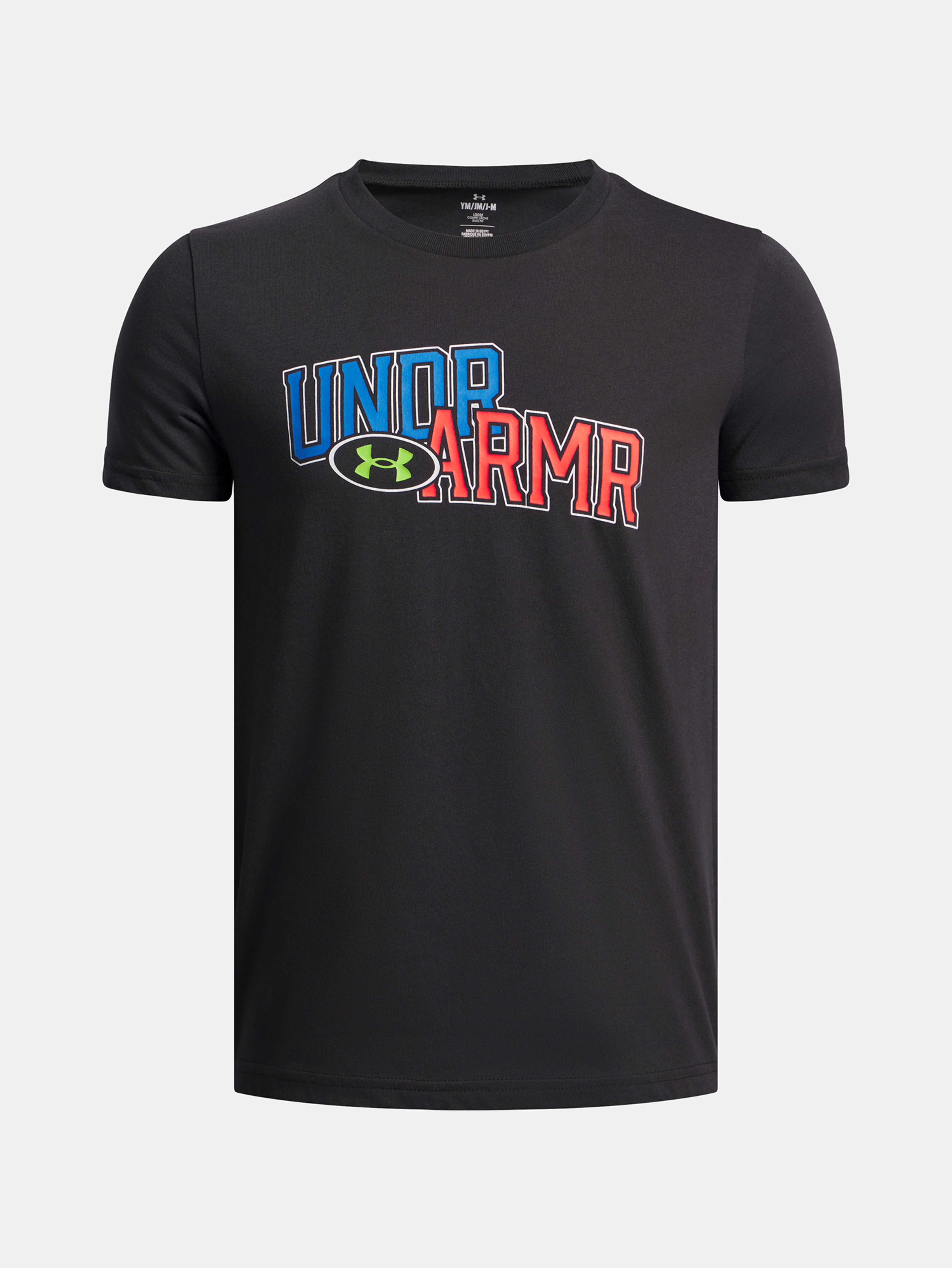Zēnu t-krekls Under Armour UA OVERLAY WM SS-BLK