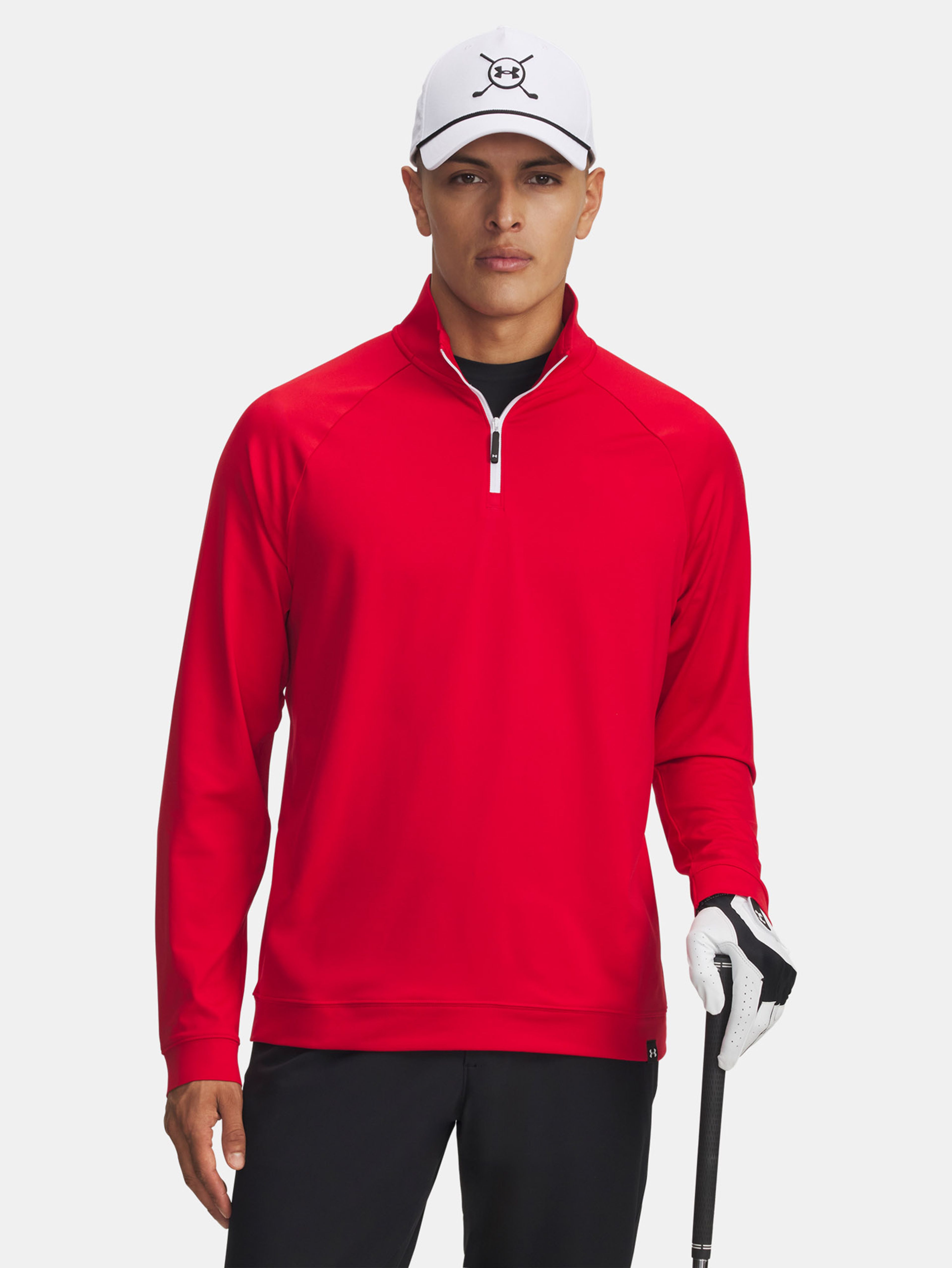 Moški pulover  Under Armour UA Midlayer QZ LB-RED