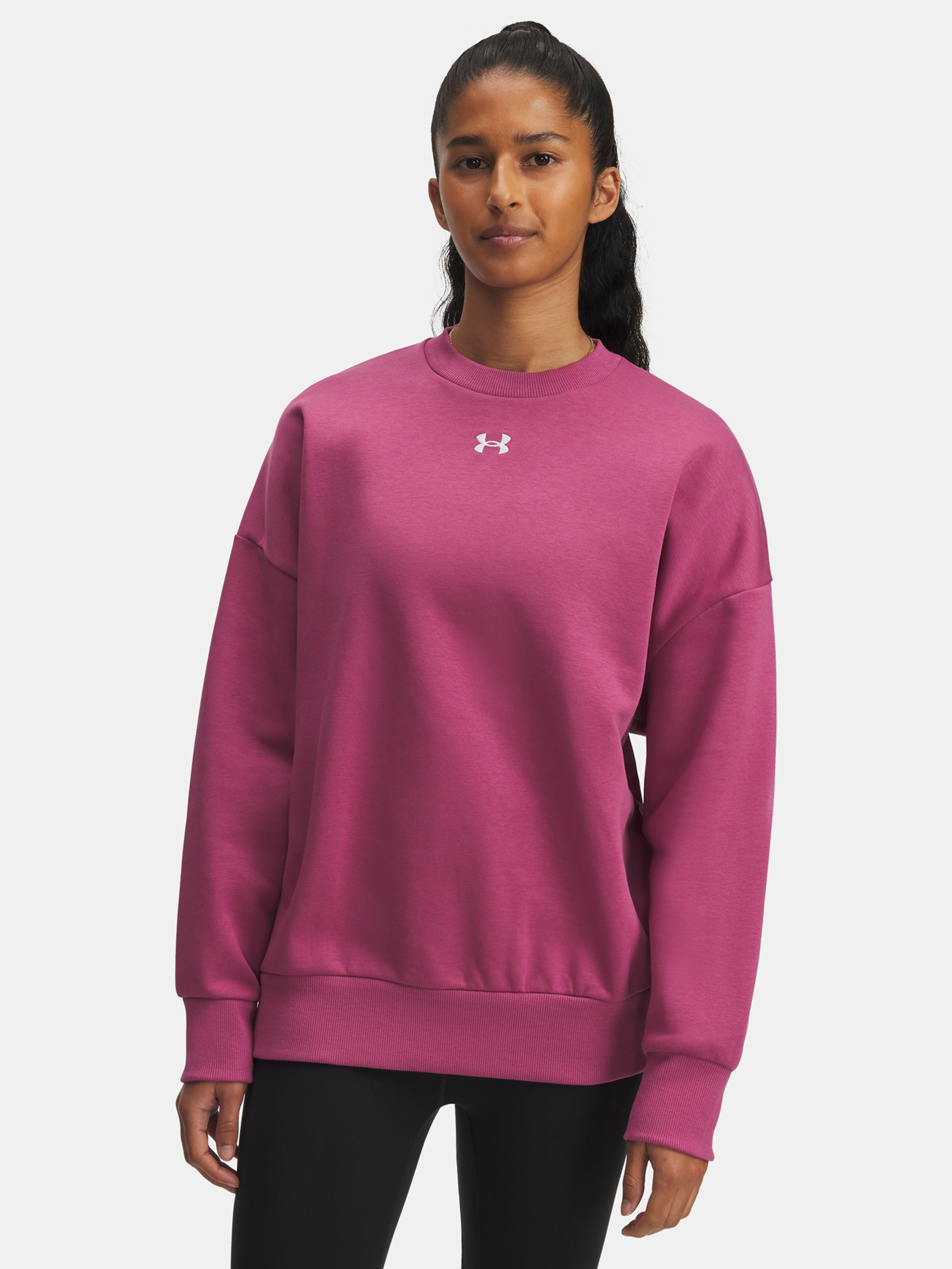 Moteriškas bliuzonas Under Armour UA Rival Fleece OS Crew-RED