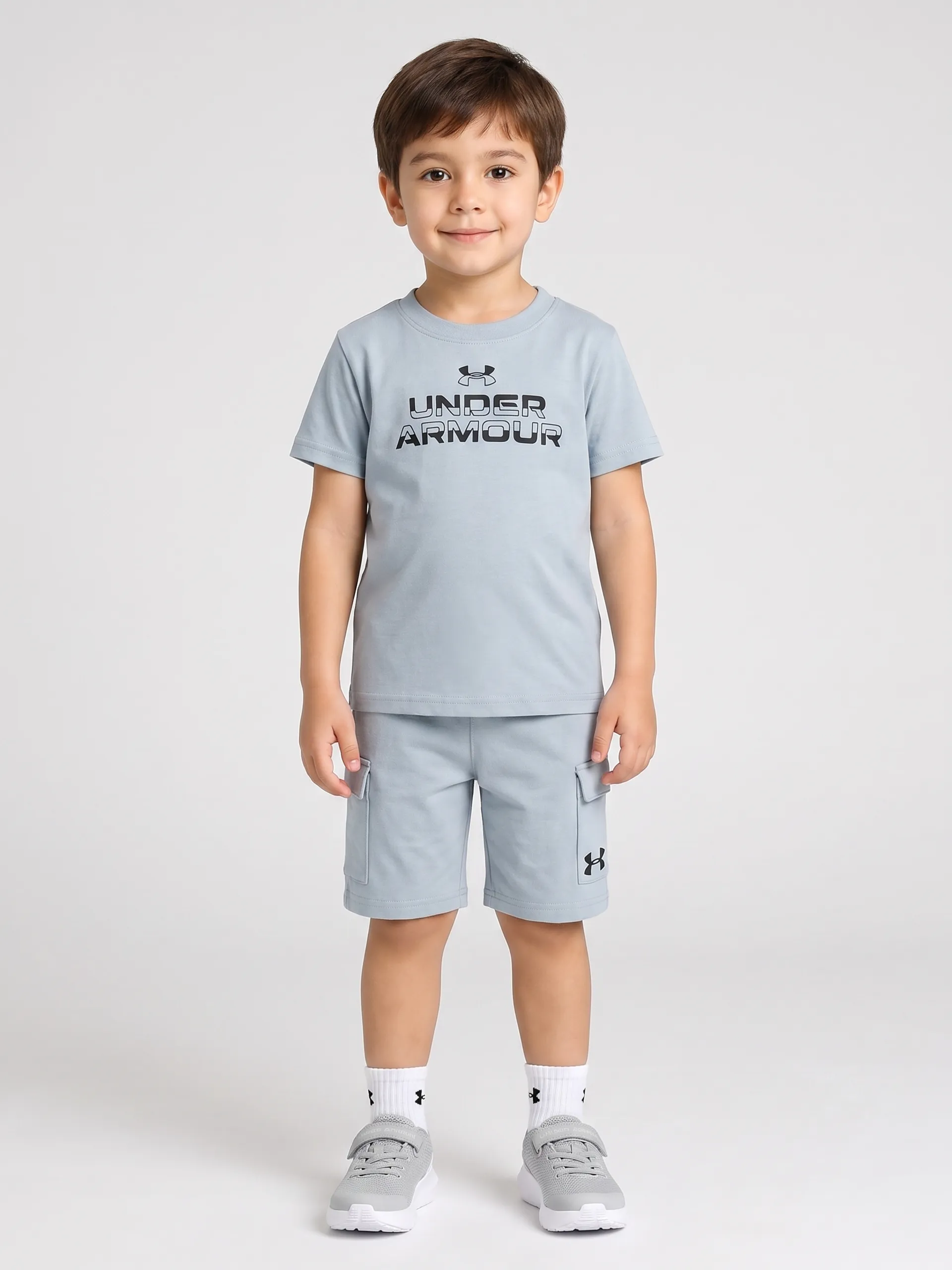 Chlapecký set Under Armour UA CARGO SHORT SET-BLU - 001