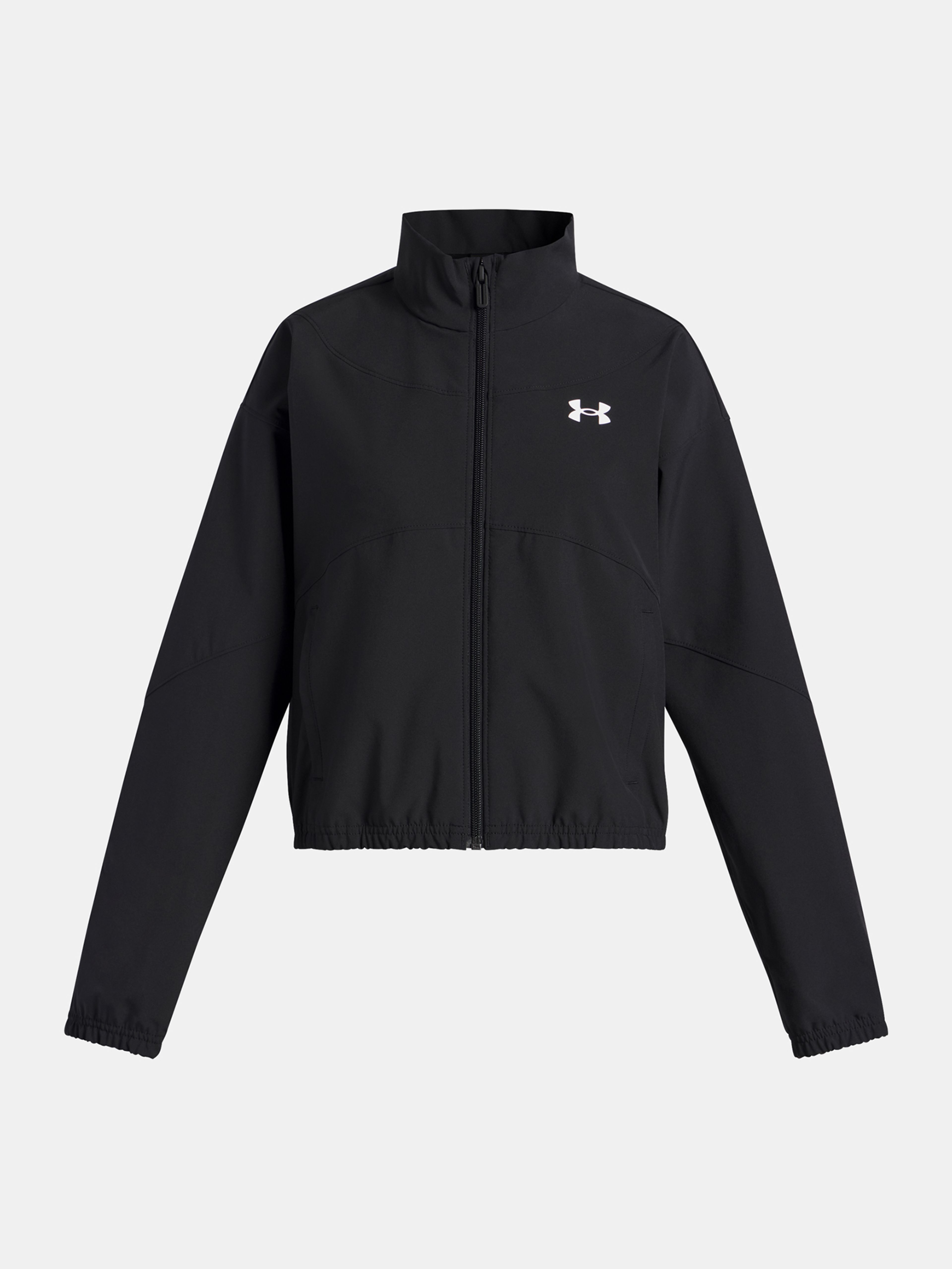 Dievčenská bunda Under Armour UA Rival Woven Jacket-BLK