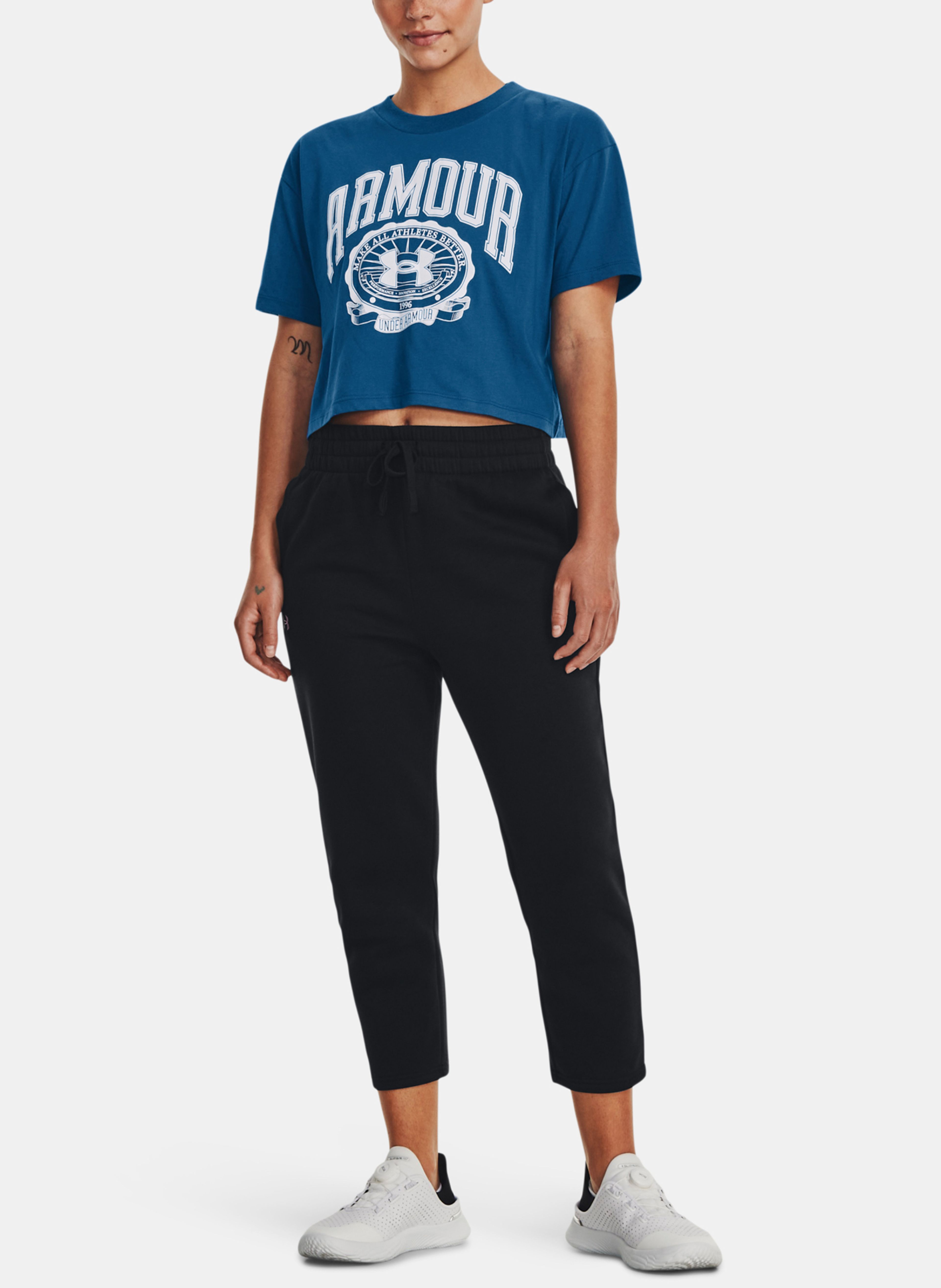 Női póló Under Armour UA COLLEGIATE CREST CROP SS - 006