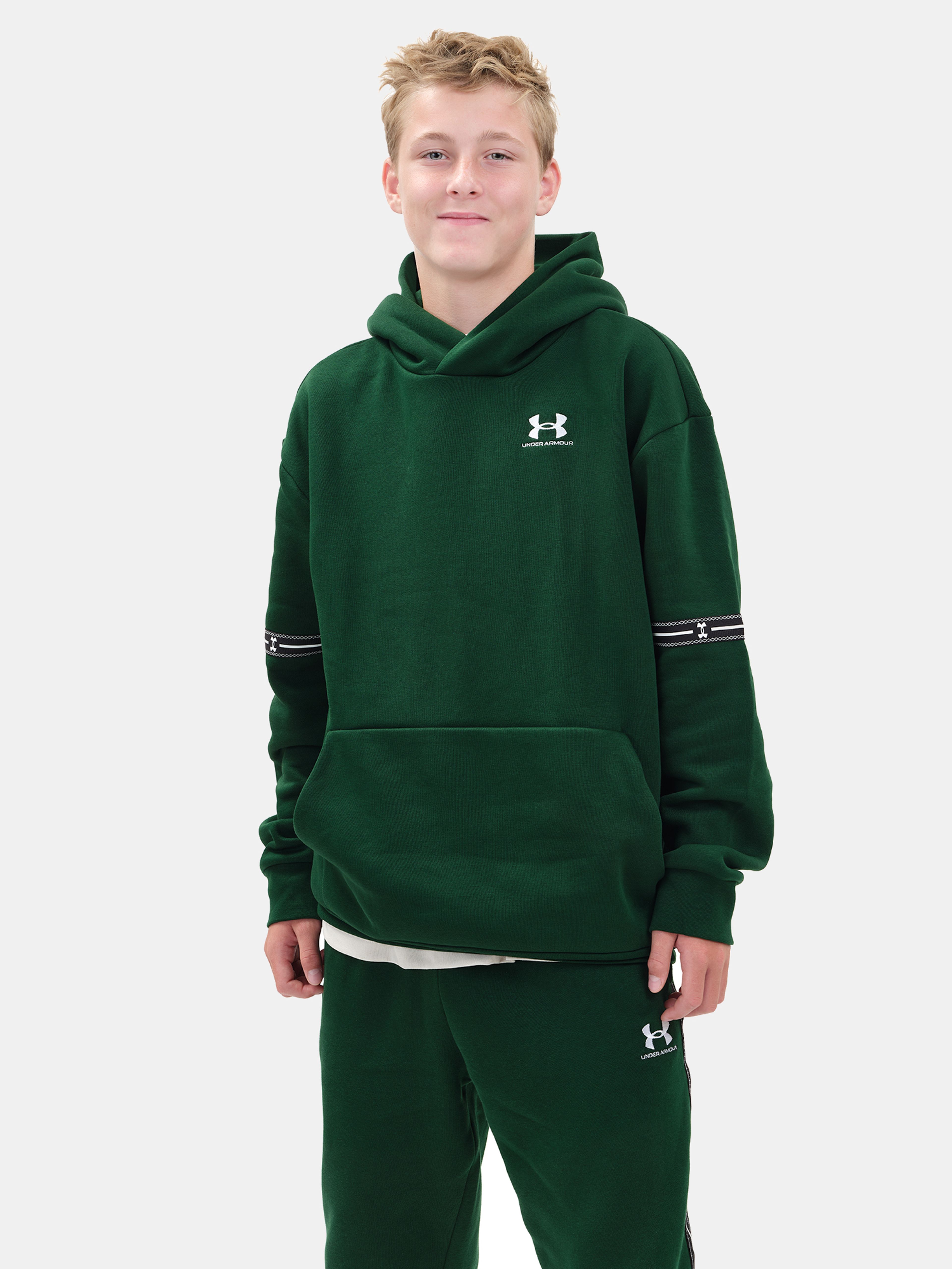 Deški pulover  Under Armour UA B ICON FLC TAPED HD - 001
