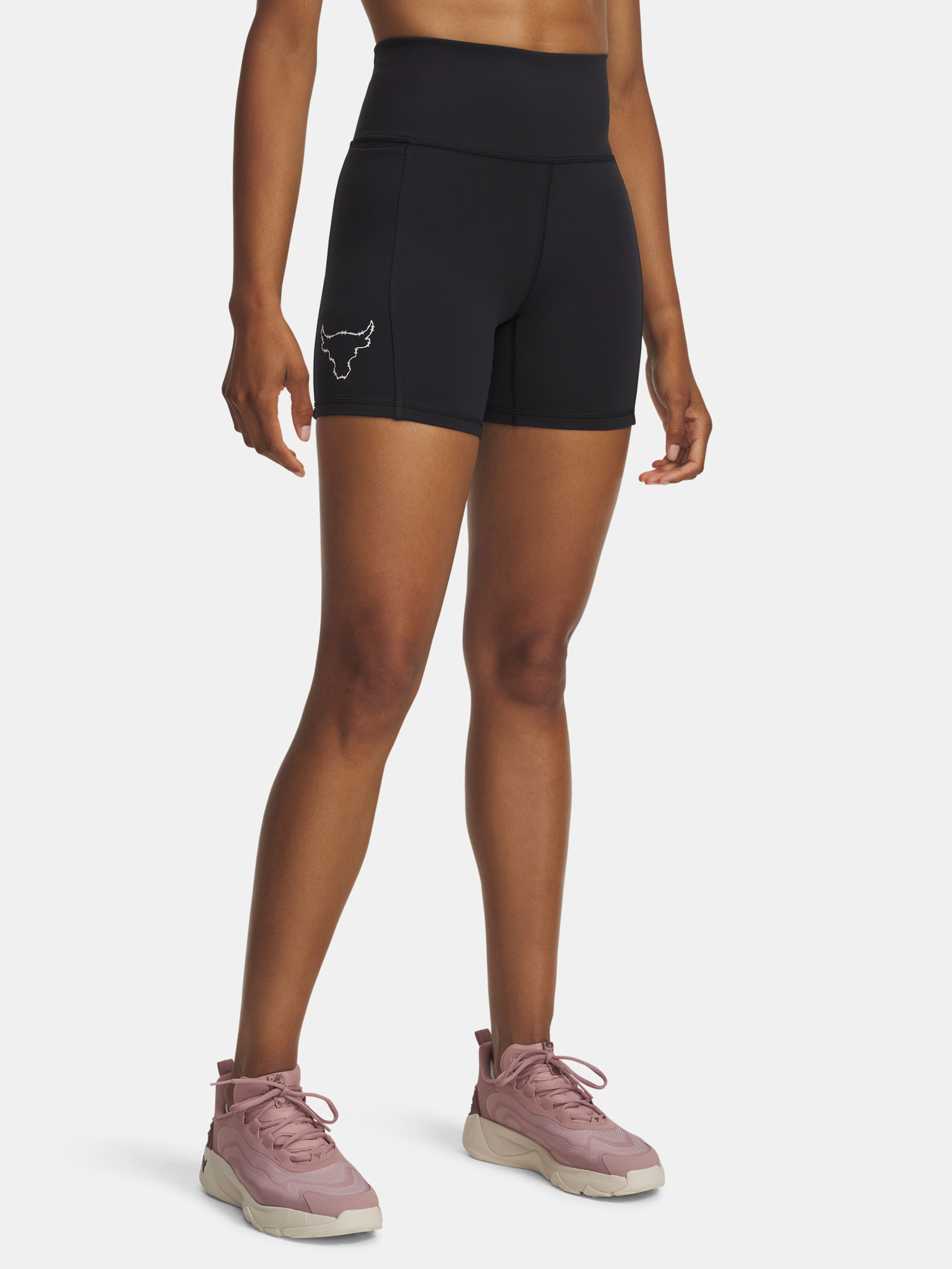 Női rövidnadrágok Under Armour Pjt Rck Middie Short-BLK