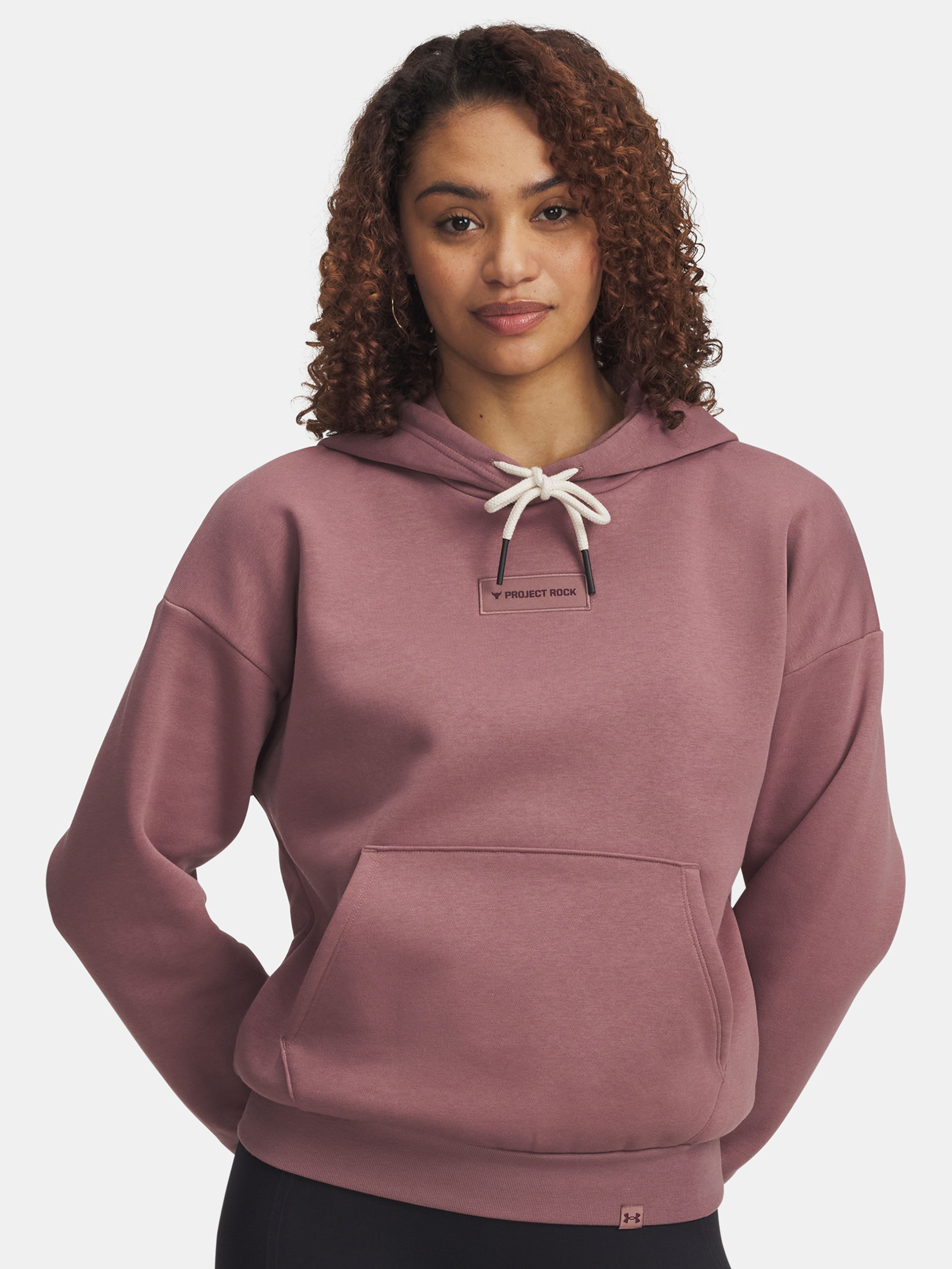 Dámska mikina Under Armour Pjt Rck Icon Hoodie-MRN
