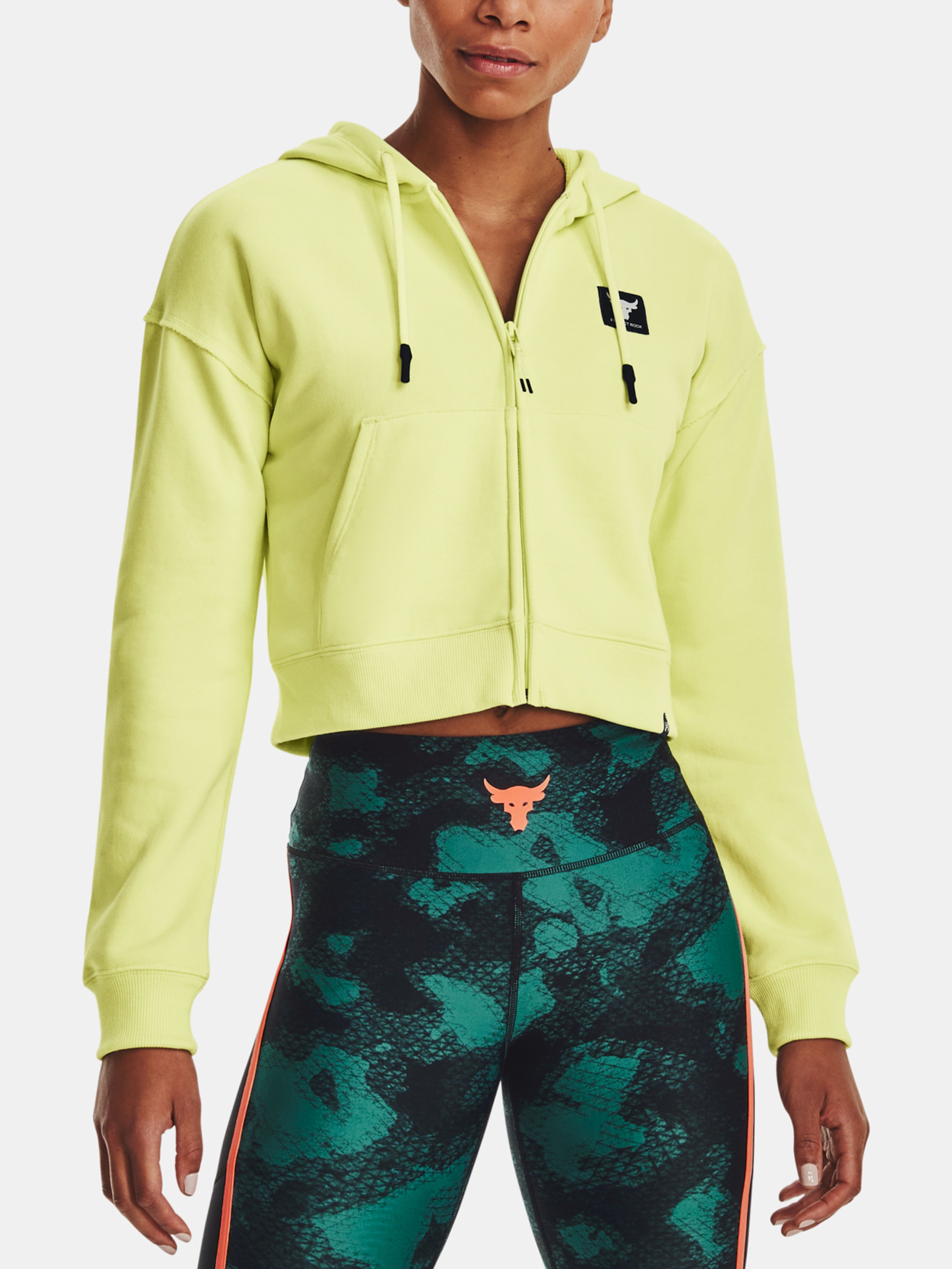 Dámská mikina Under Armour Pjt Rck HW Terry FZ