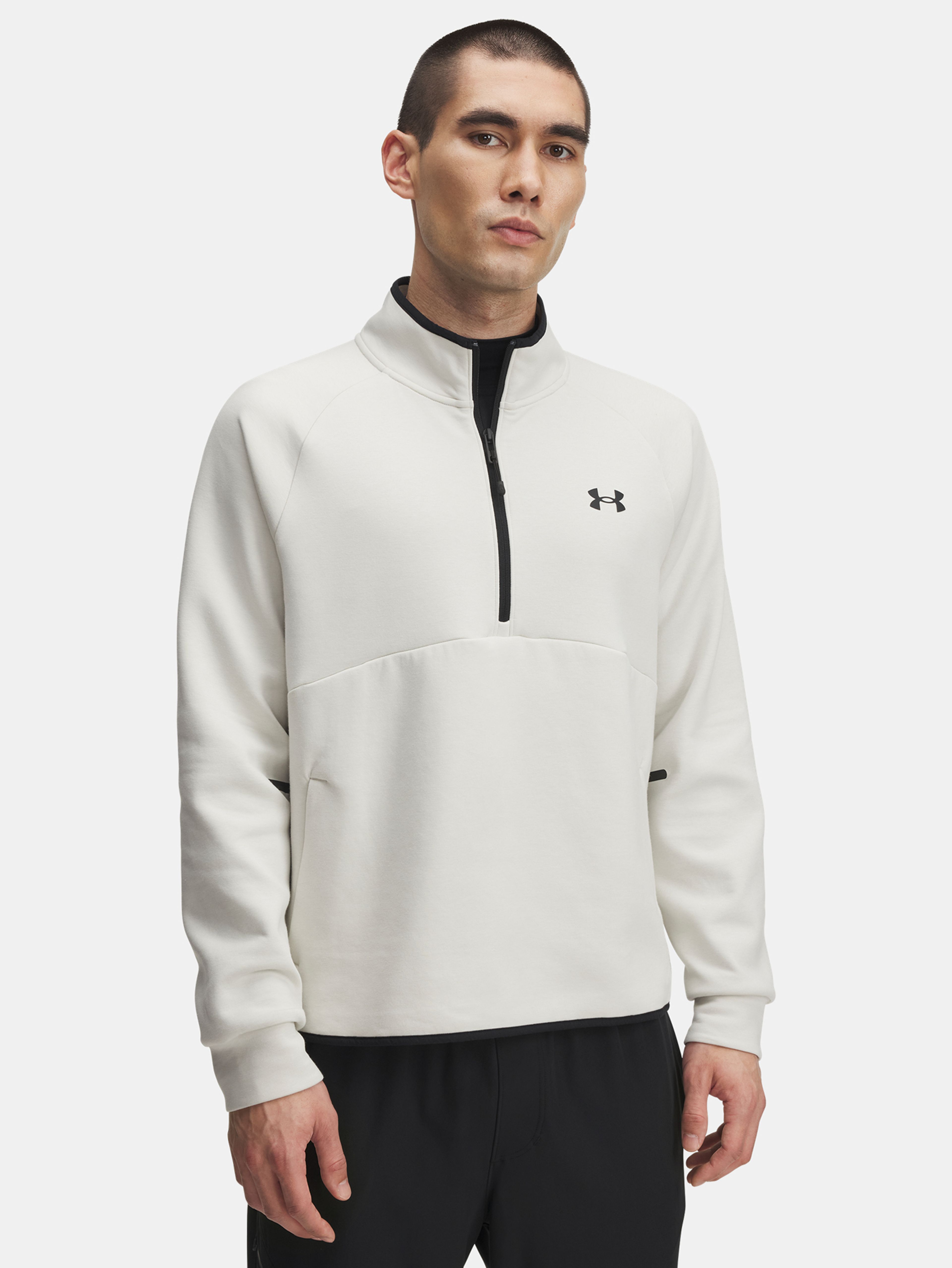 Vyriškas bliuzonas Under Armour UA Unstoppable Flc Half Zip-WHT