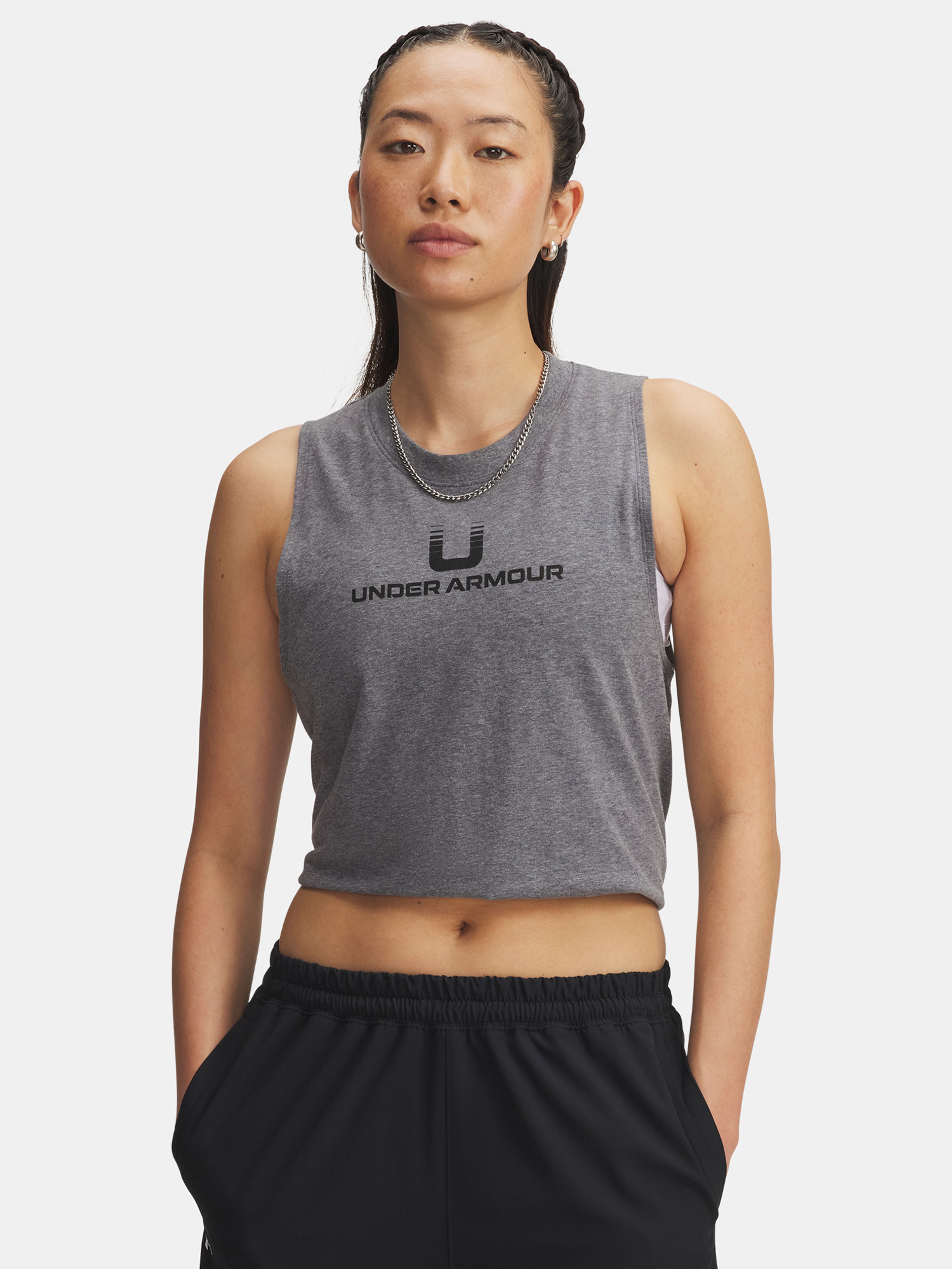 Ženska majica brez rokavov Under Armour UA Varsity U Tank-GRY