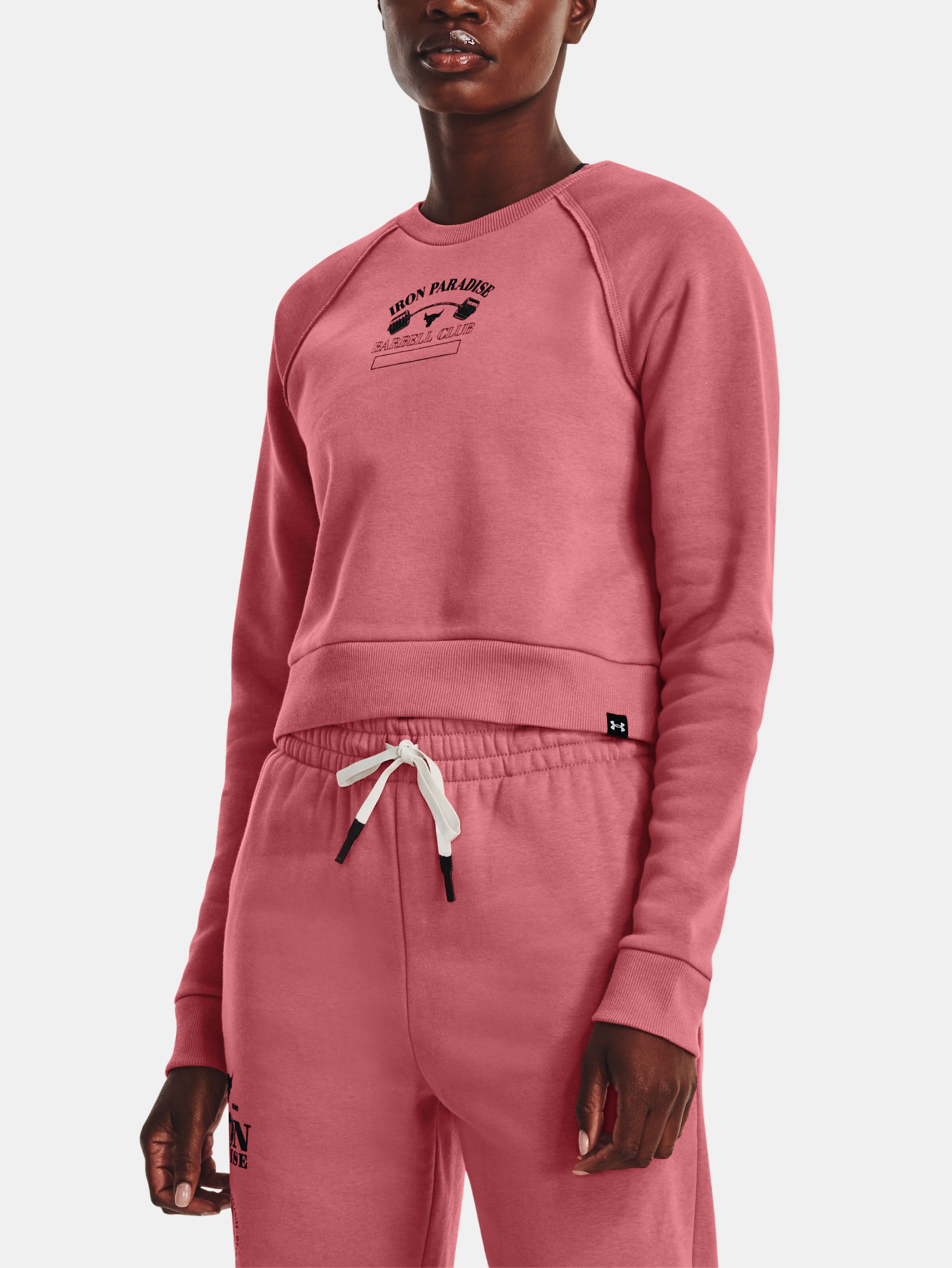 Női felső Under Armour UA Pjt Rck Hm Gym Flc Crw