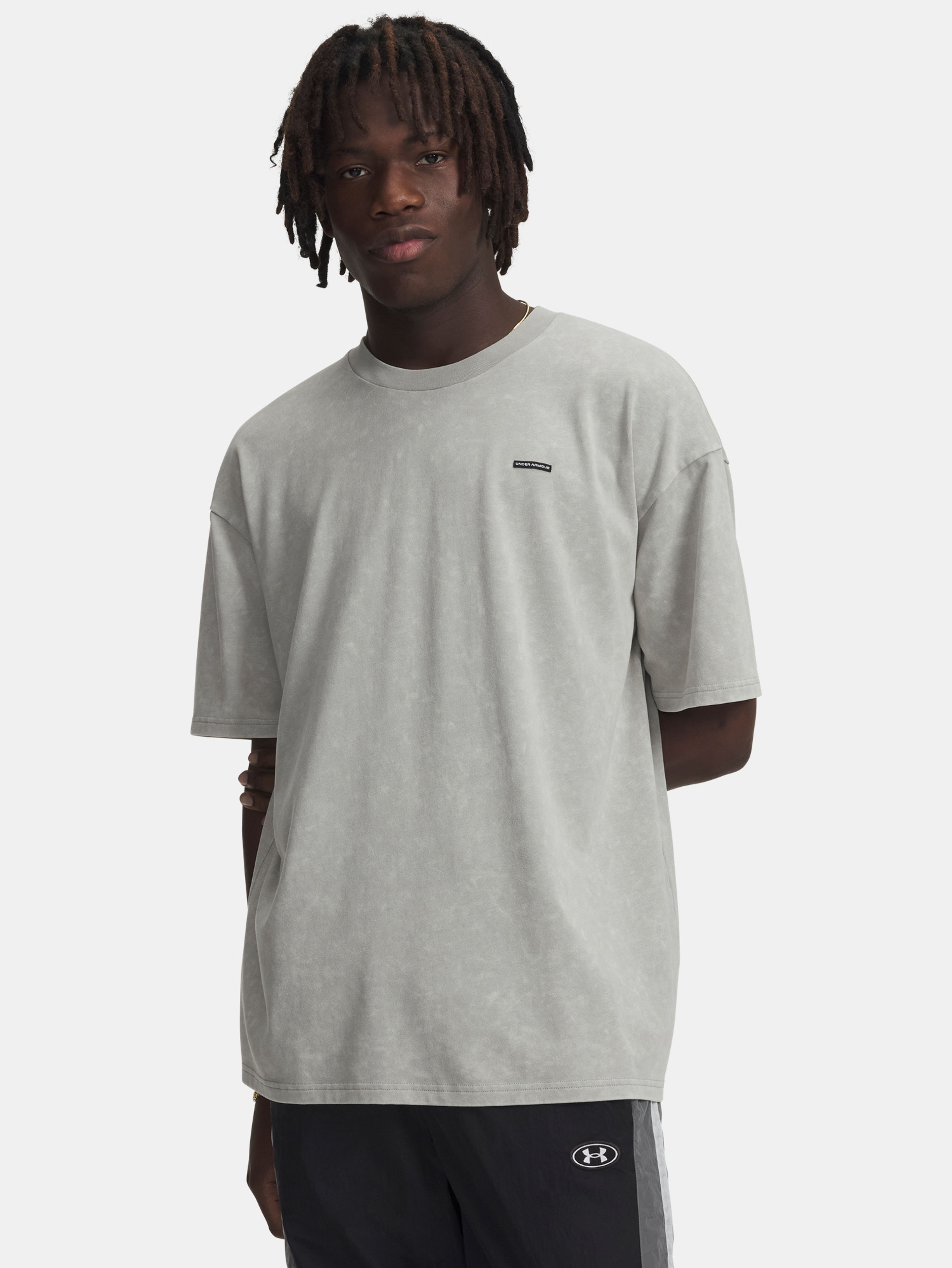 Pánské tričko Under Armour UA M HW OS LOGO WASH SS