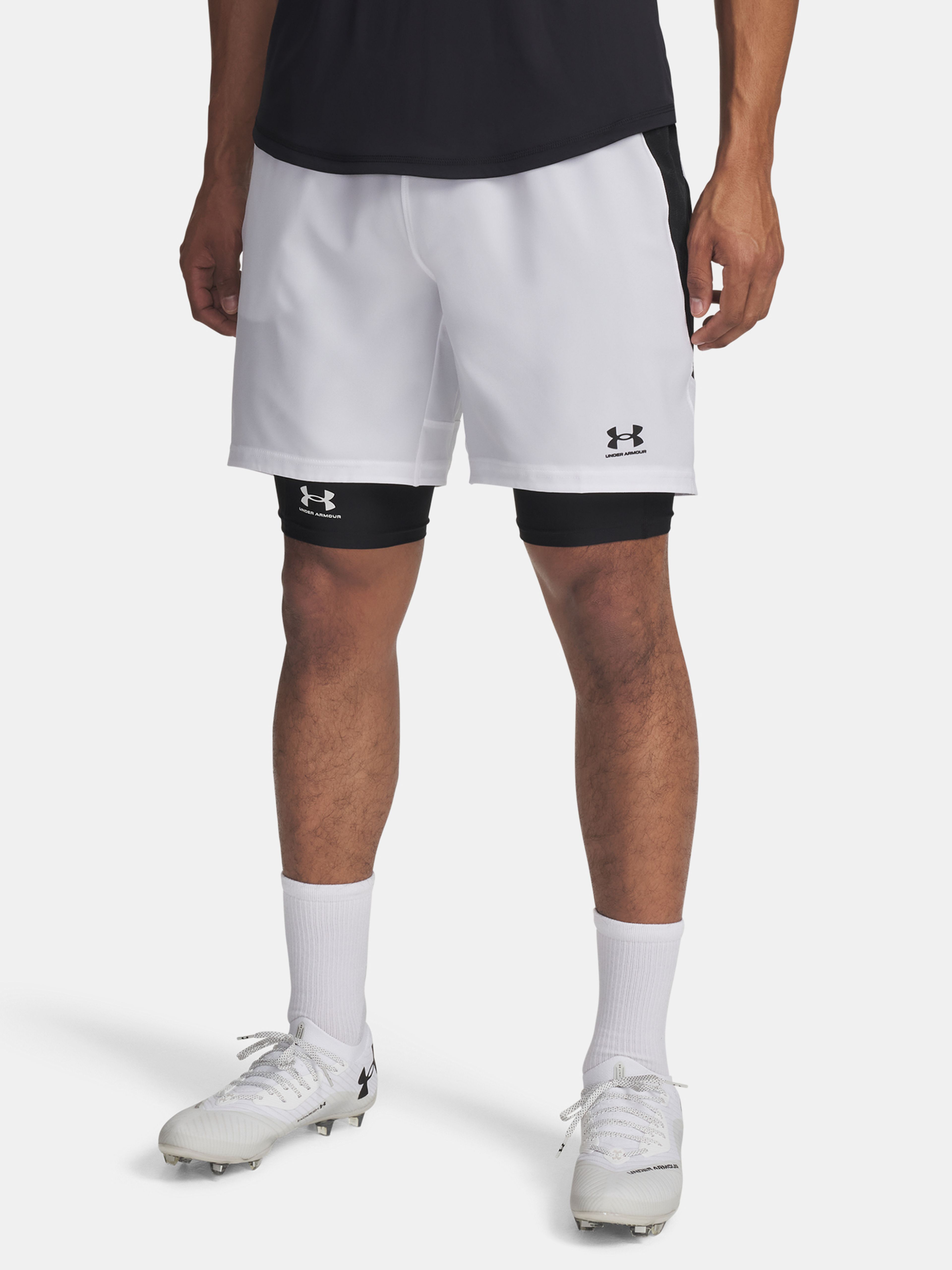 Moške kratke hlače Under Armour UA M Challenger Pro Shorts-WHT