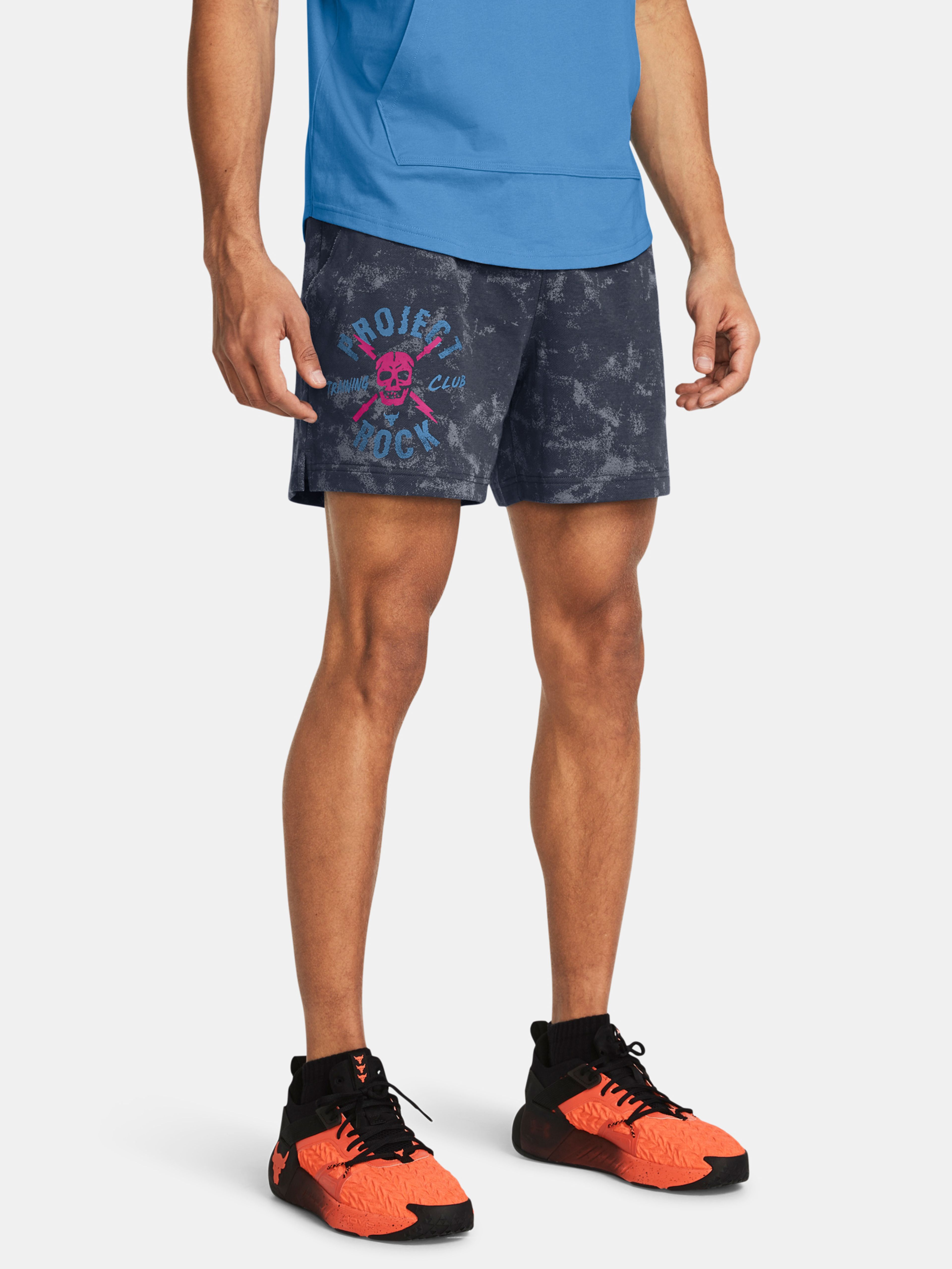 Férfi rövidnadrágok Under Armour Pjt Rck AOP Rvl Terry Sts