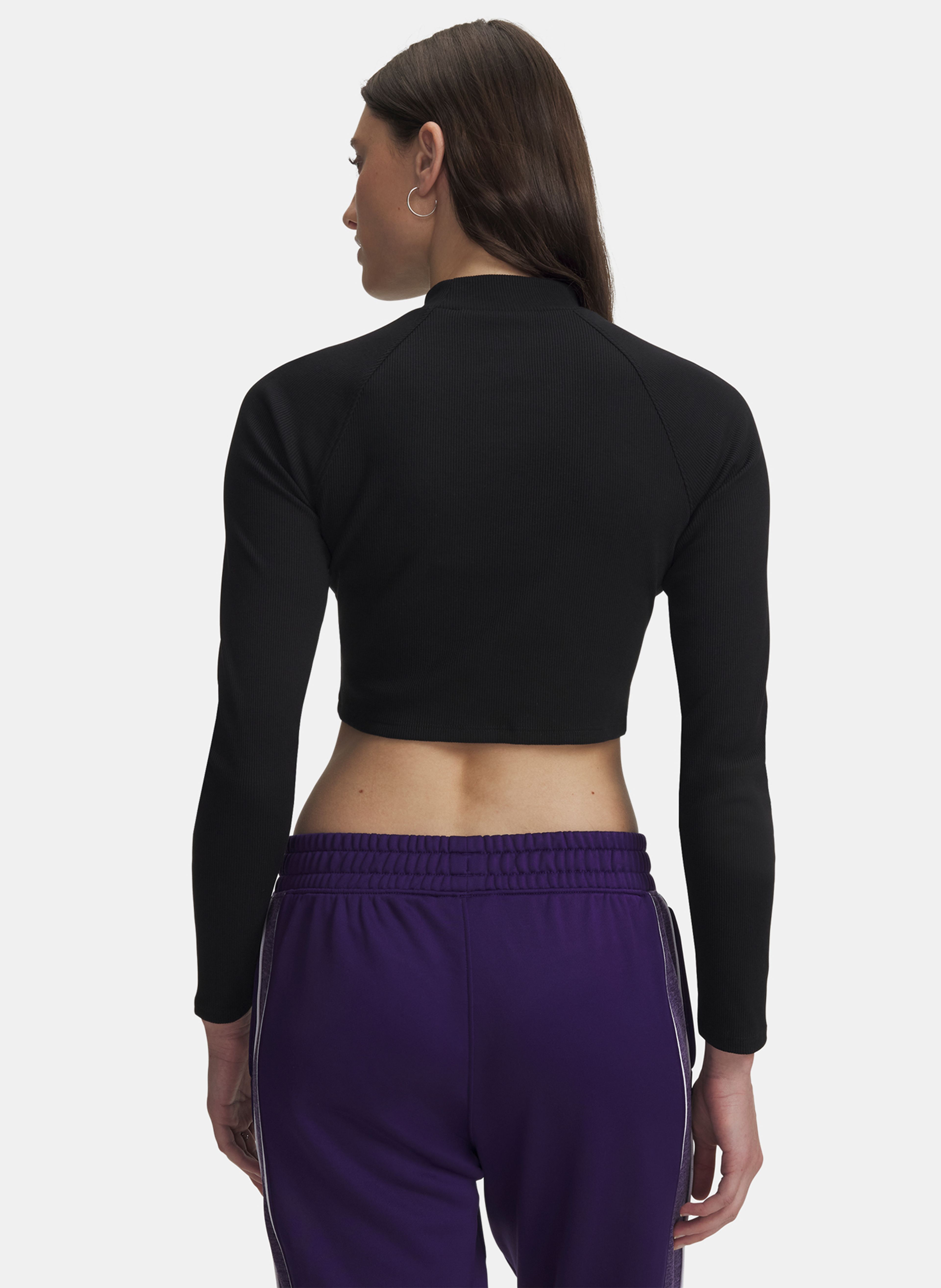 Dámské tričko Under Armour UA RIV RIB MOCK LS - 002