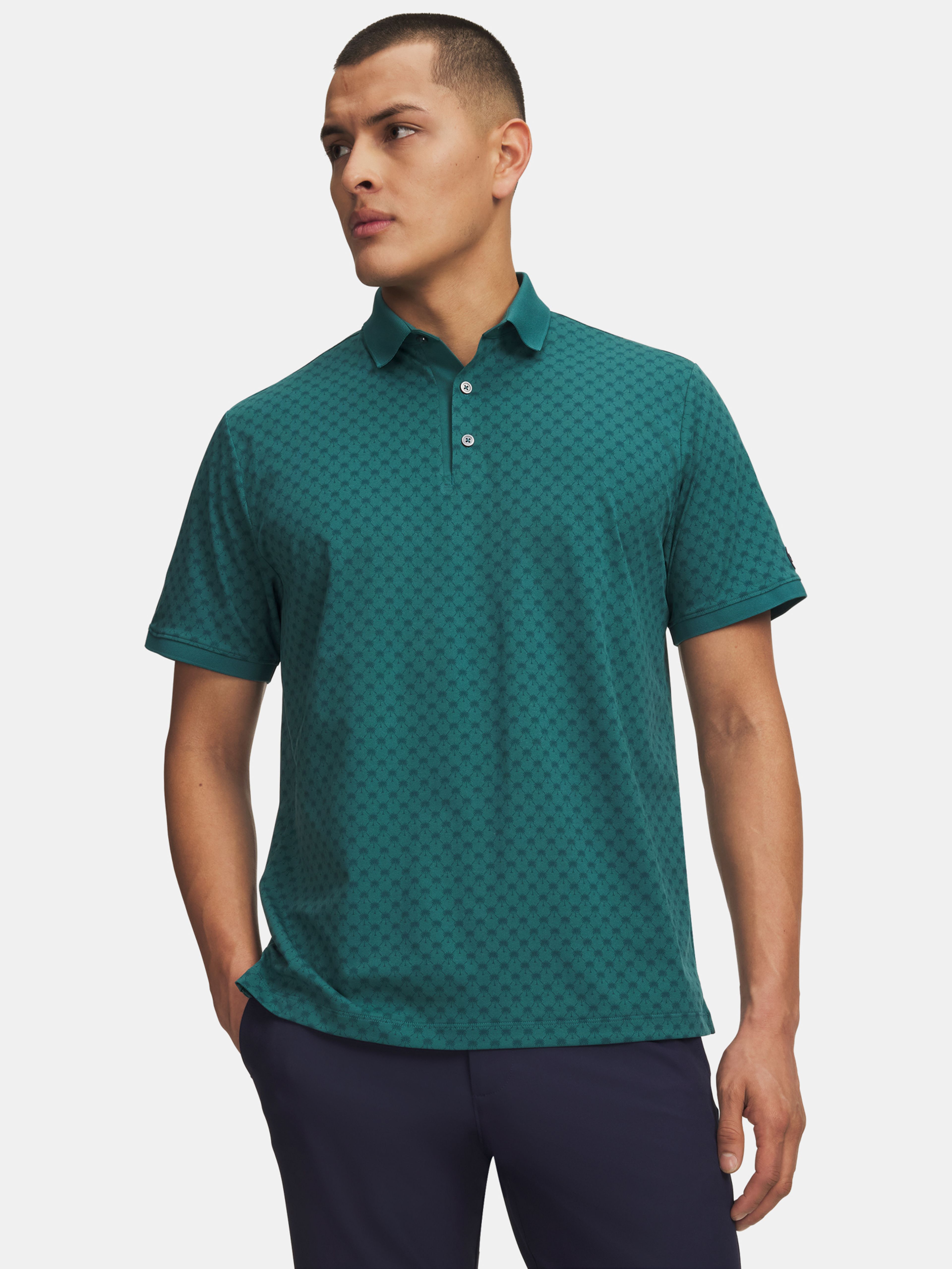 Férfi póló Under Armour UA ArmourDry Print Rib Polo
