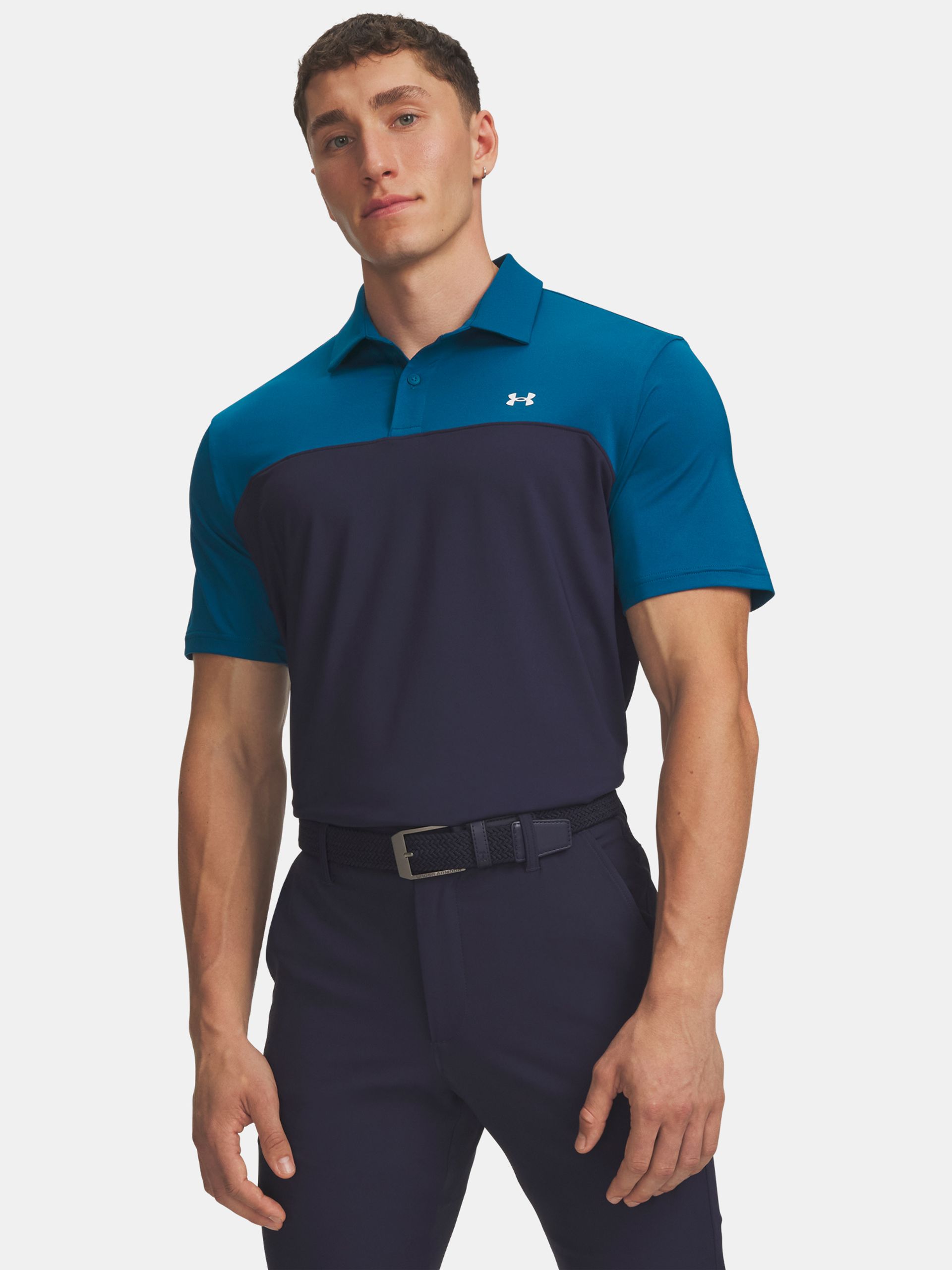 Férfi póló Under Armour UA T2G Colorblock Polo - 001