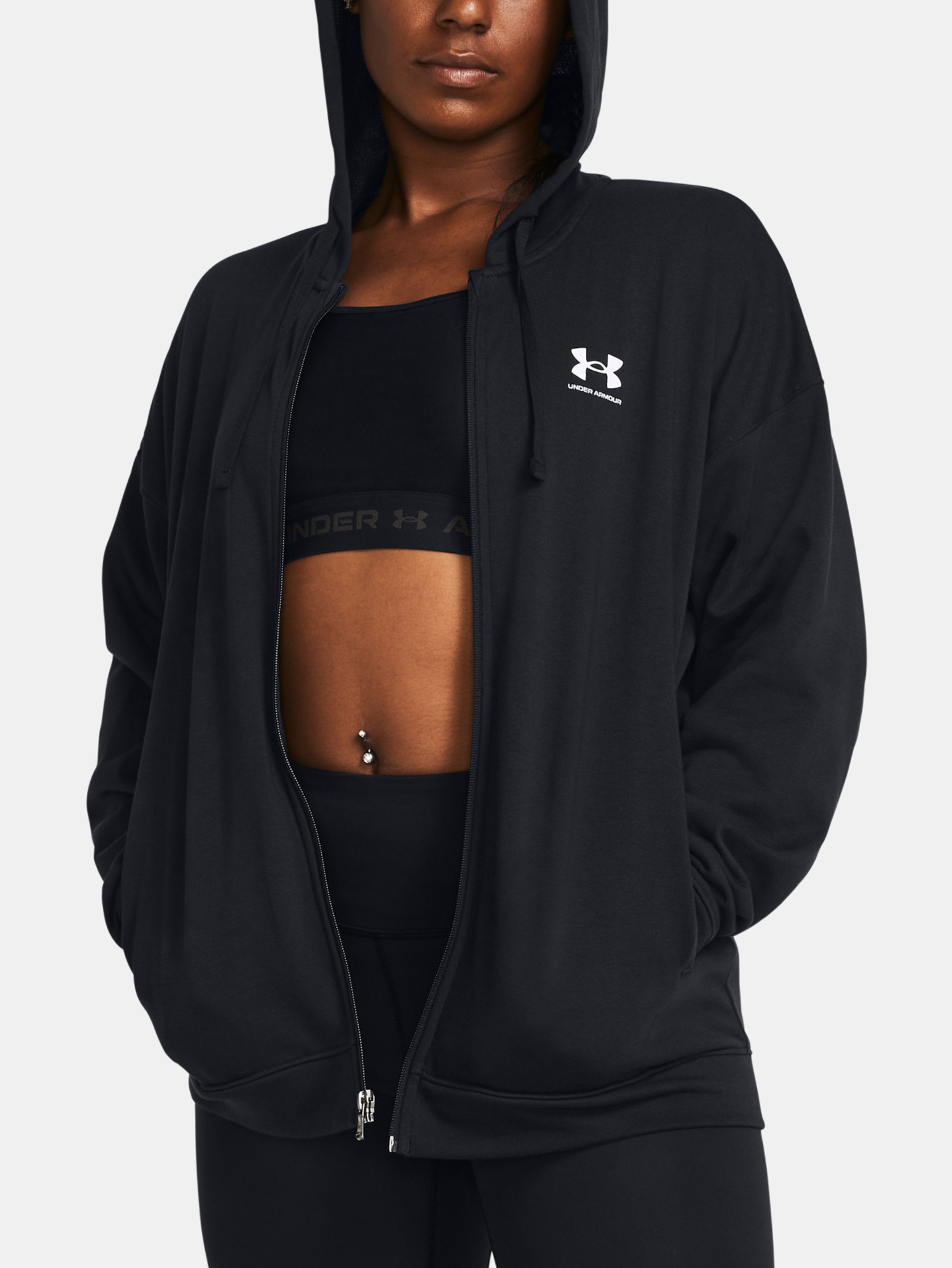 Női felső Under Armour UA Rival Terry OS FZ Hooded