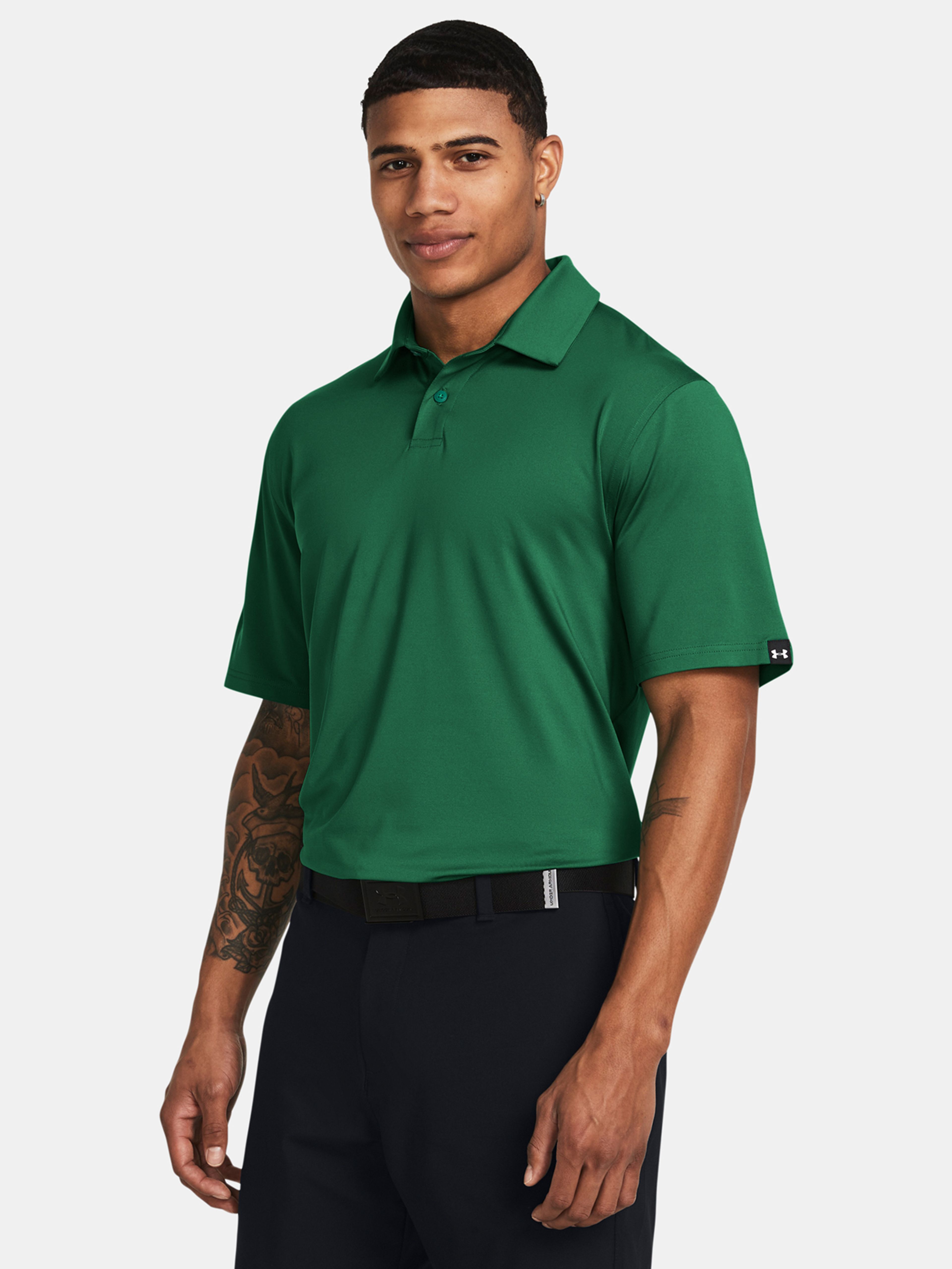Férfi póló Under Armour UA T2G Polo LB-GRN