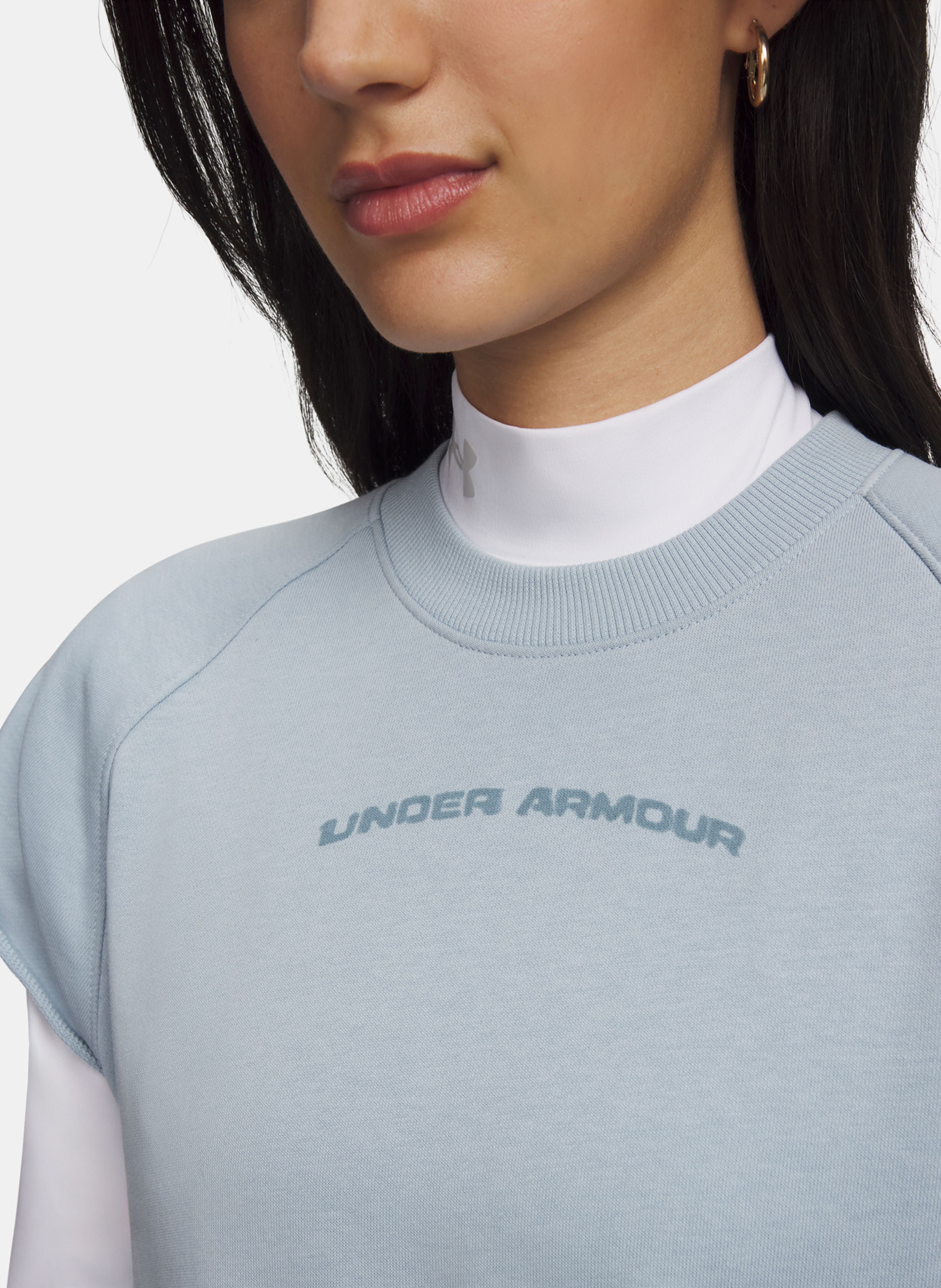 Moteriški marškinėliai Under Armour Icon WM Cut Off SS - 003