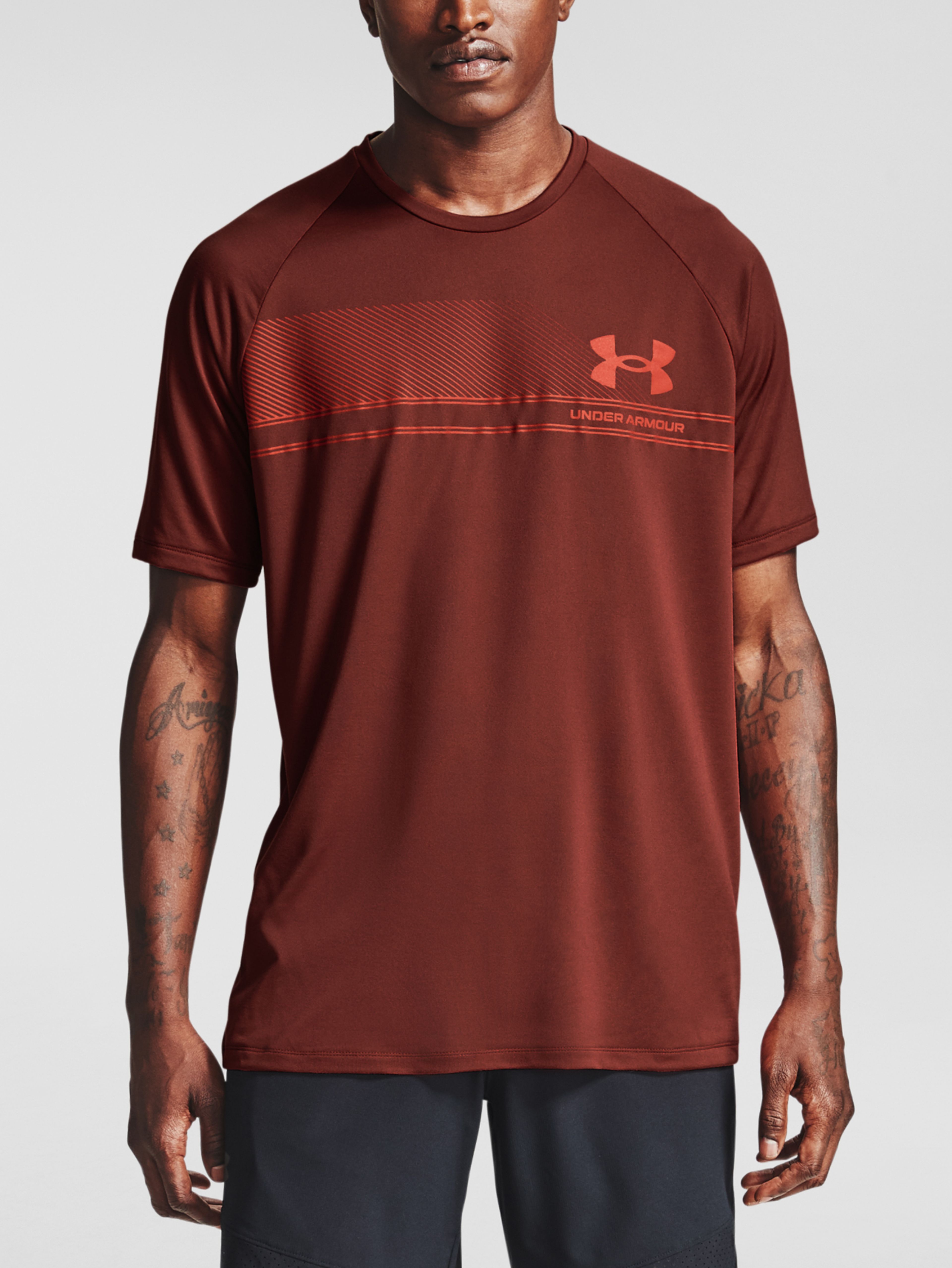 Meeste t-särk Under Armour LOGO WORDMARK TECH SS