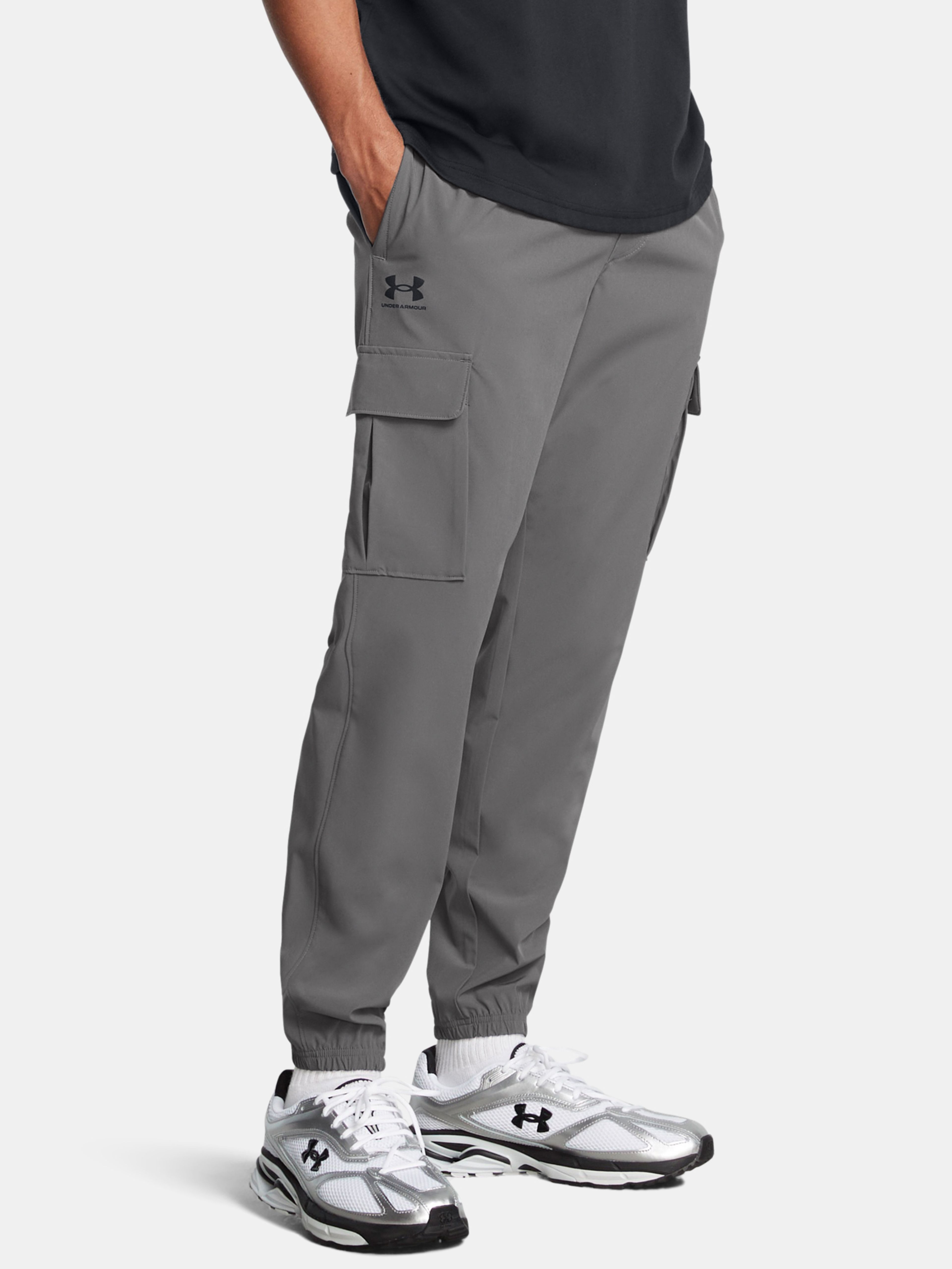 Pánske športové nohavice Under Armour UA Vibe Woven Cargo Pants-GRY