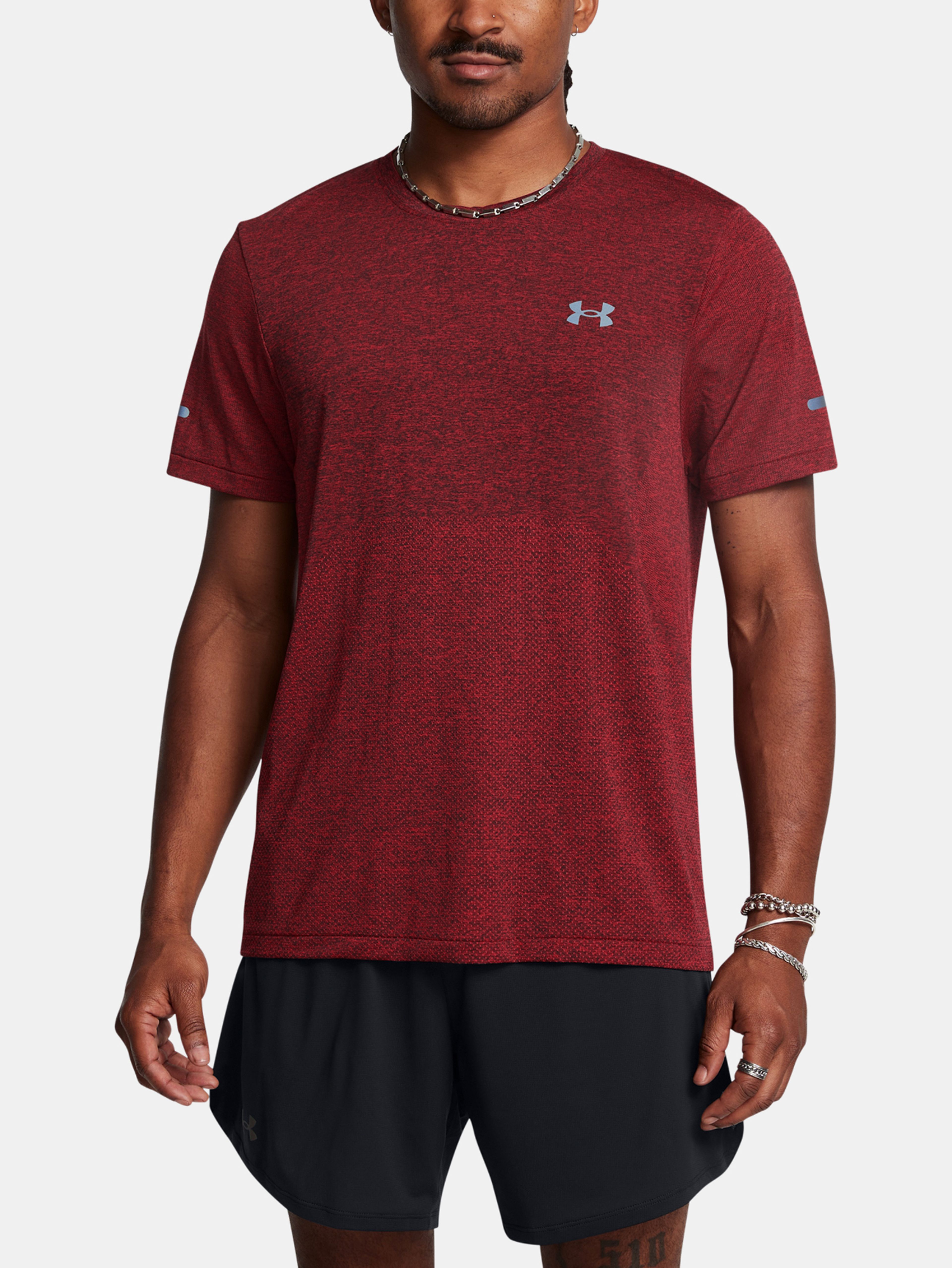 Férfi póló Under Armour UA SEAMLESS STRIDE SS-RED