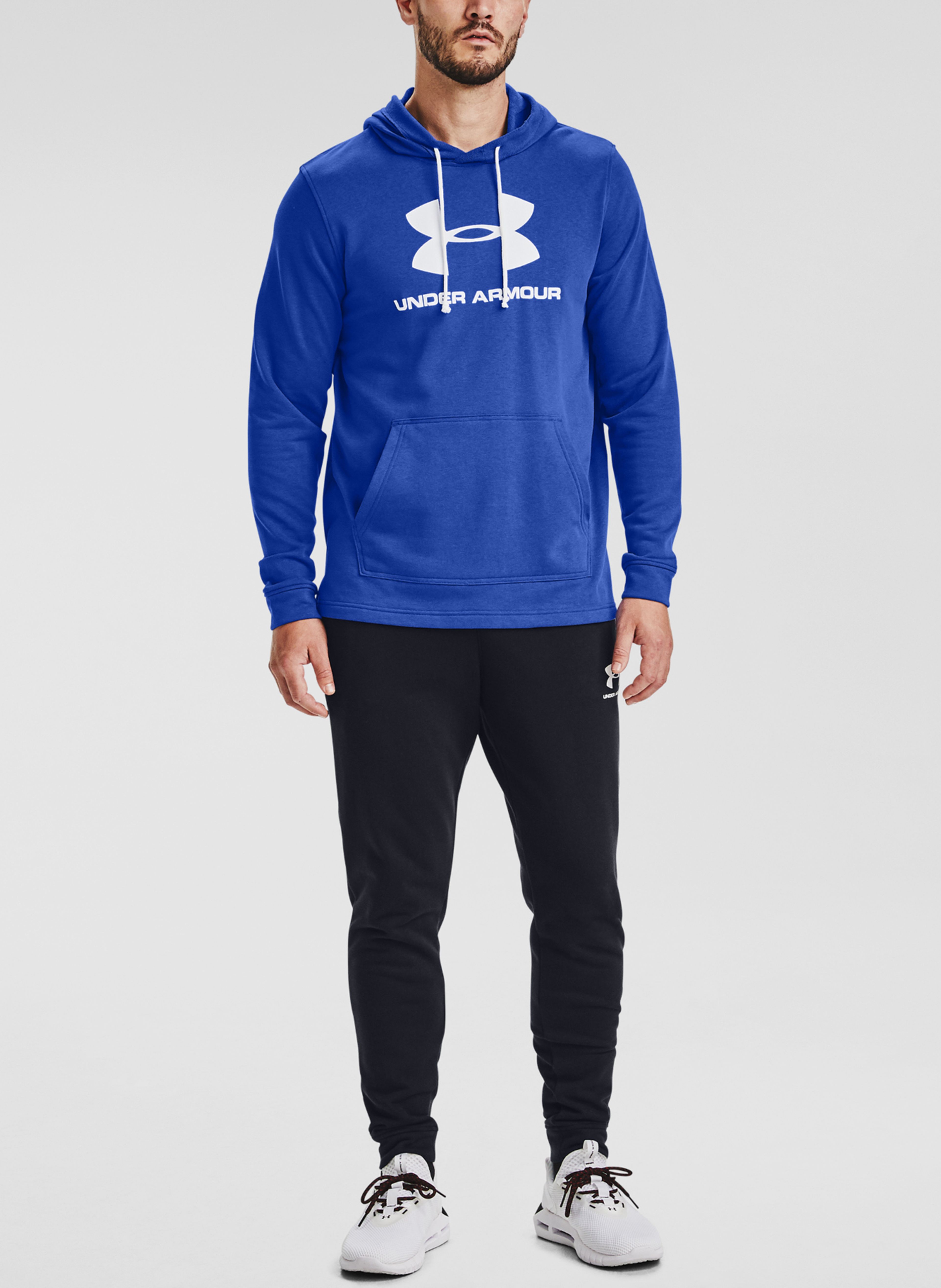 Pánska mikina Under Armour SPORTSTYLE TERRY LOGO HOODIE - 006