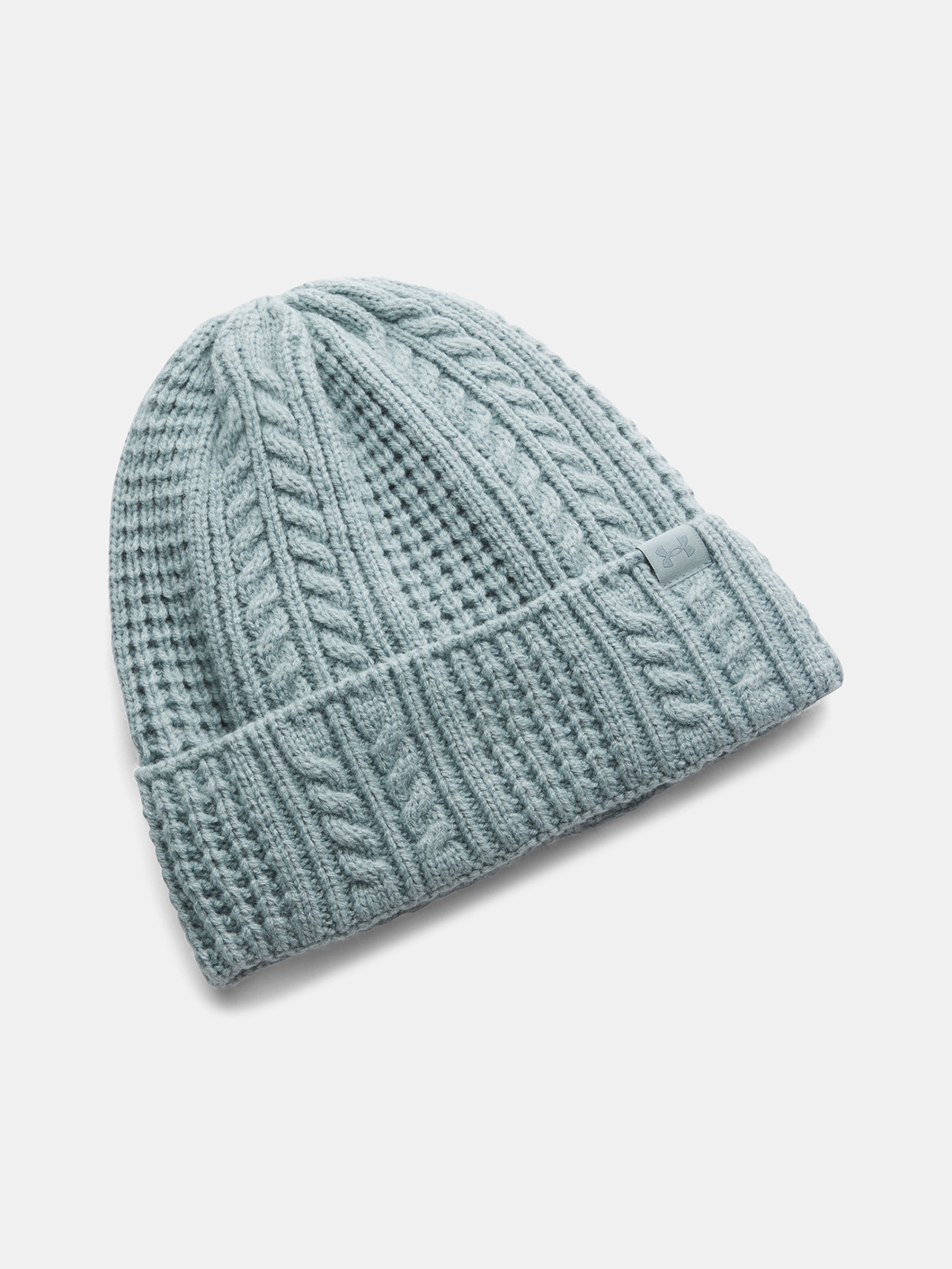 Dámska čiapka Under Armour W Halftime Cable Knit Beanie-GRN