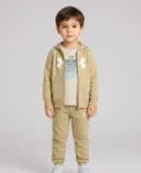 Zēnu komplekts Under Armour UA RIVAL 3PC HOODIE SET-Zaļa - 001