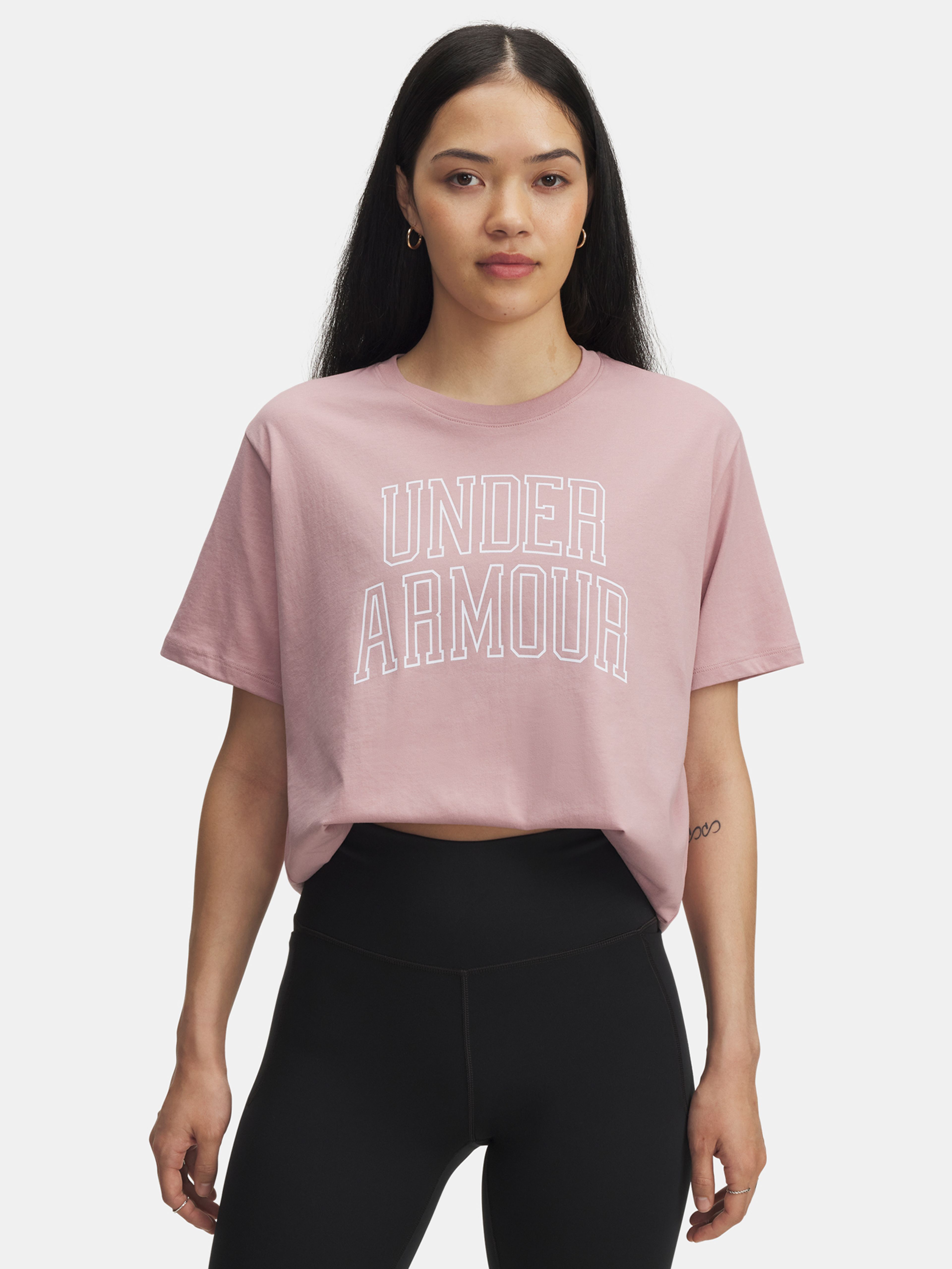 Dámske tričko Under Armour Rival OS Campus Tee-PNK