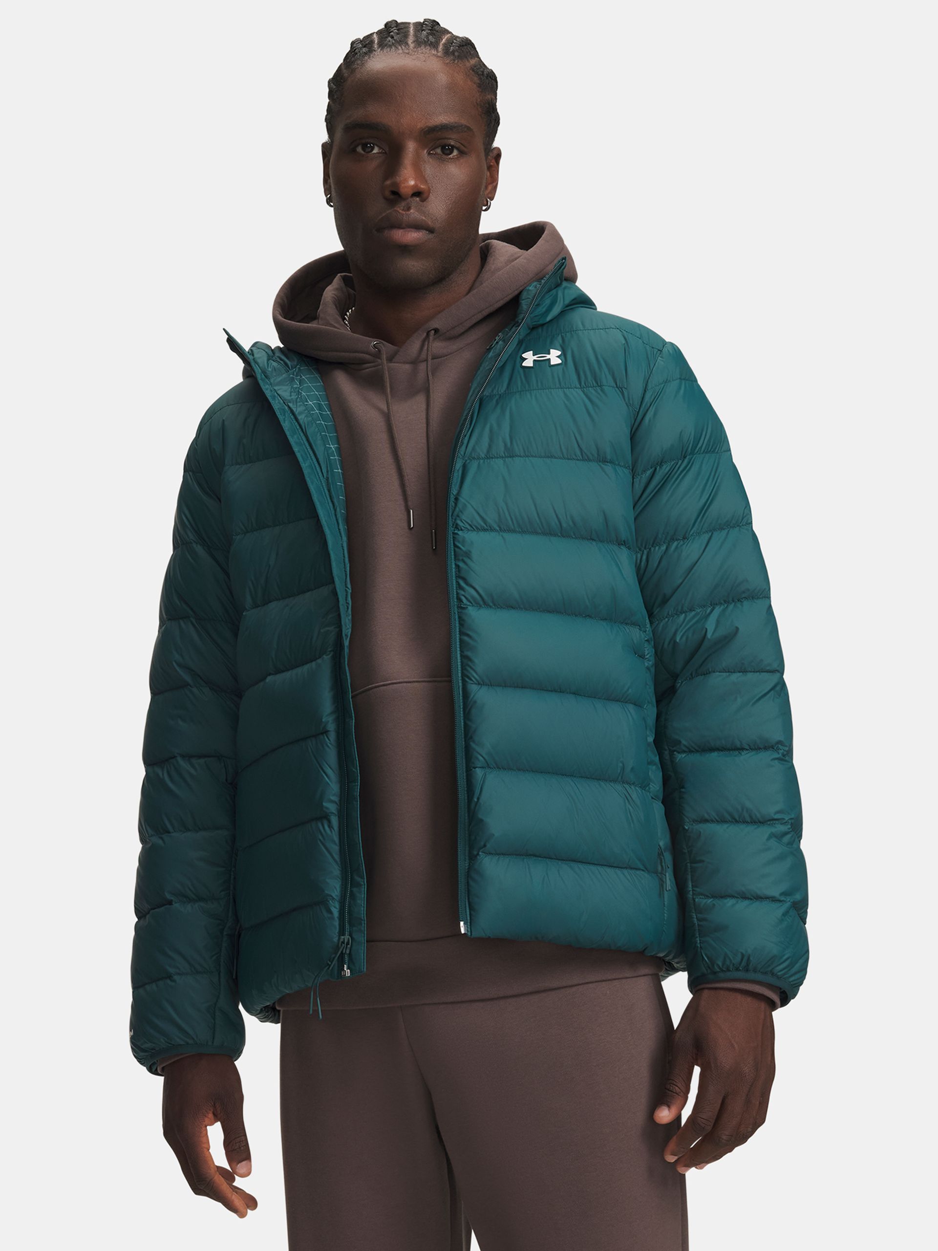 Férfi dzseki Under Armour LEGEND DOWN HOODED JACKET - 001