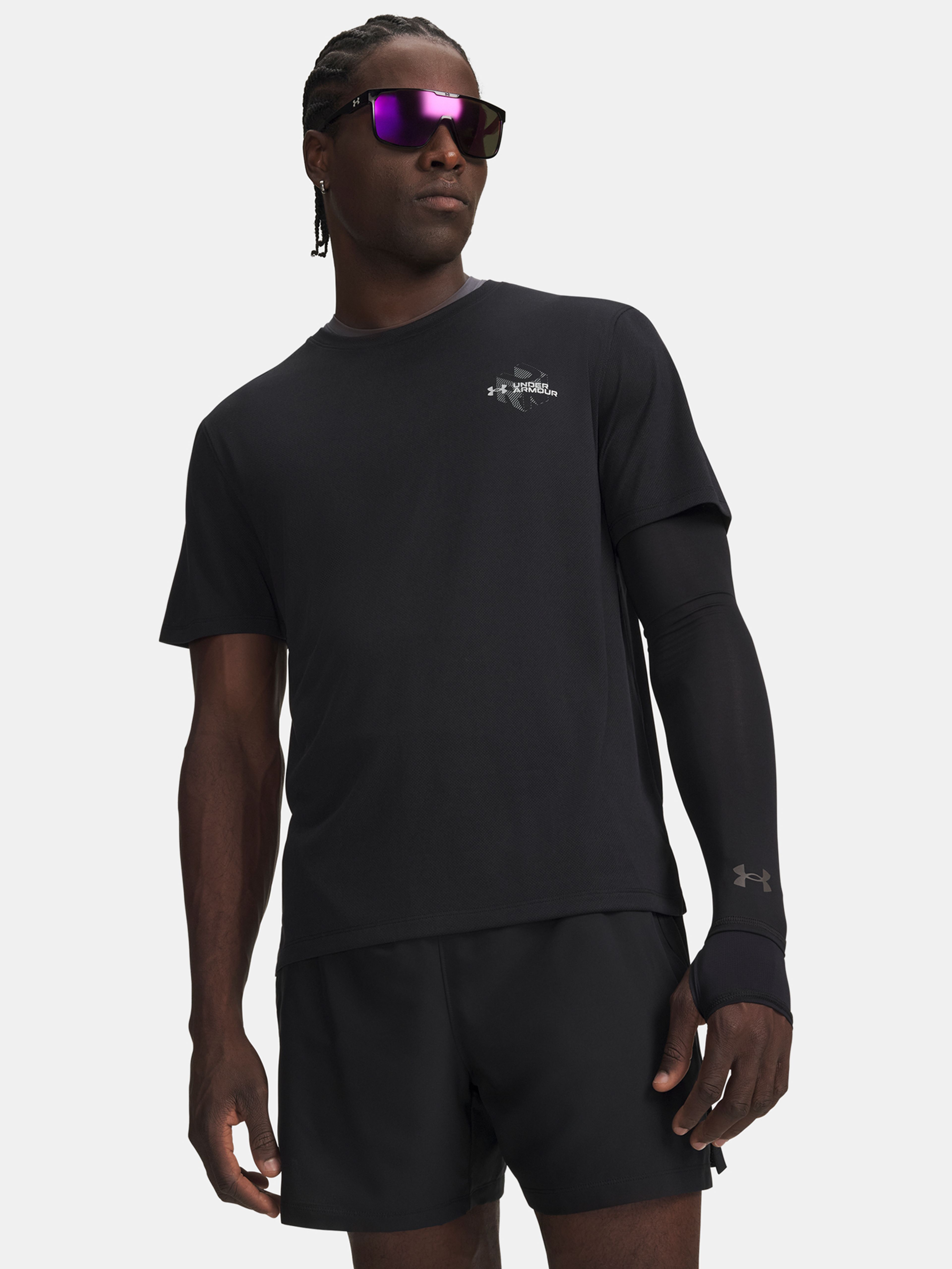 Vyriški marškinėliai Under Armour UA M Velociti Run Cube SS - 001