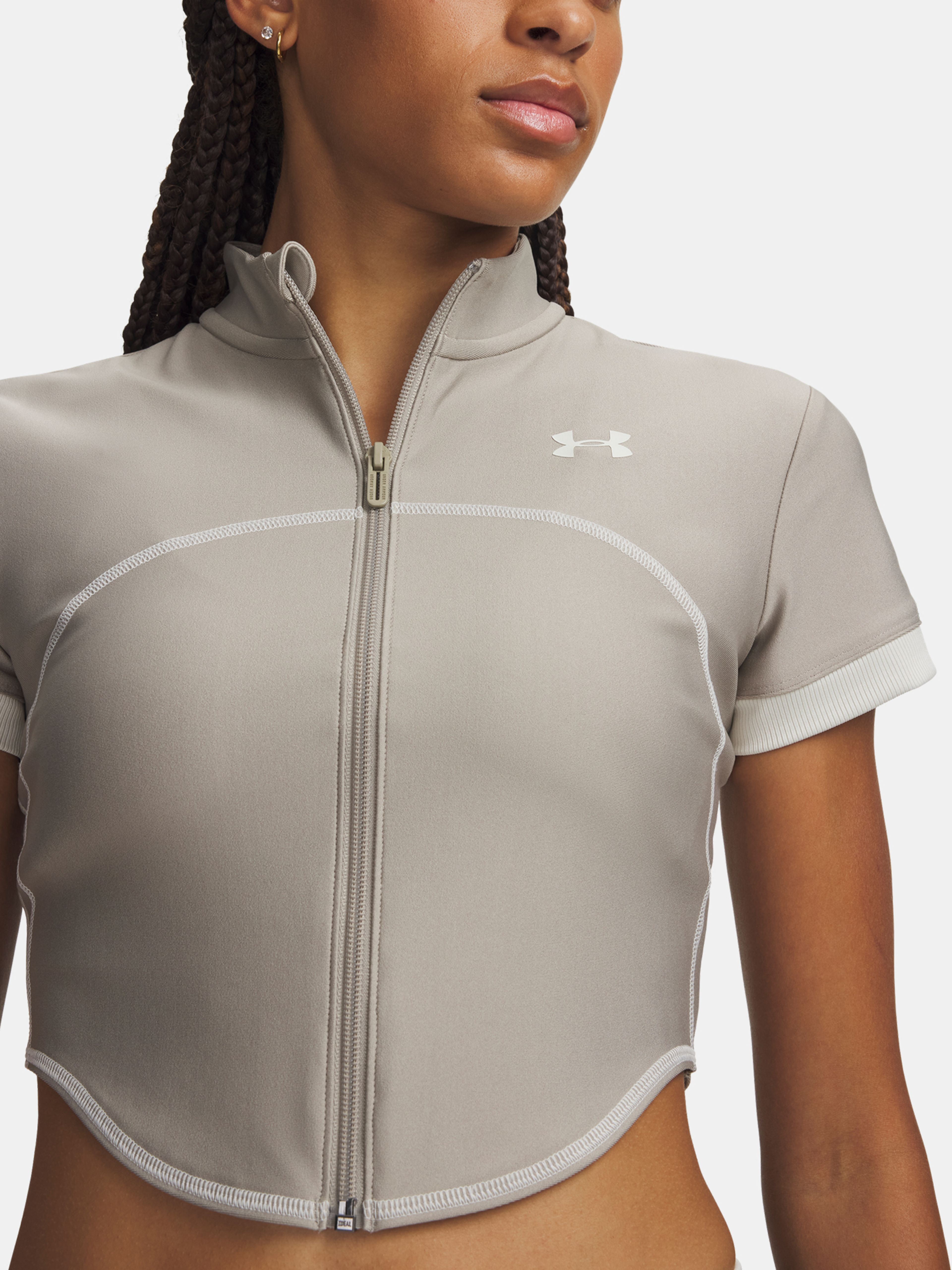 Ženska majica Under Armour UA HeatGear Novelty SS FZ - 003