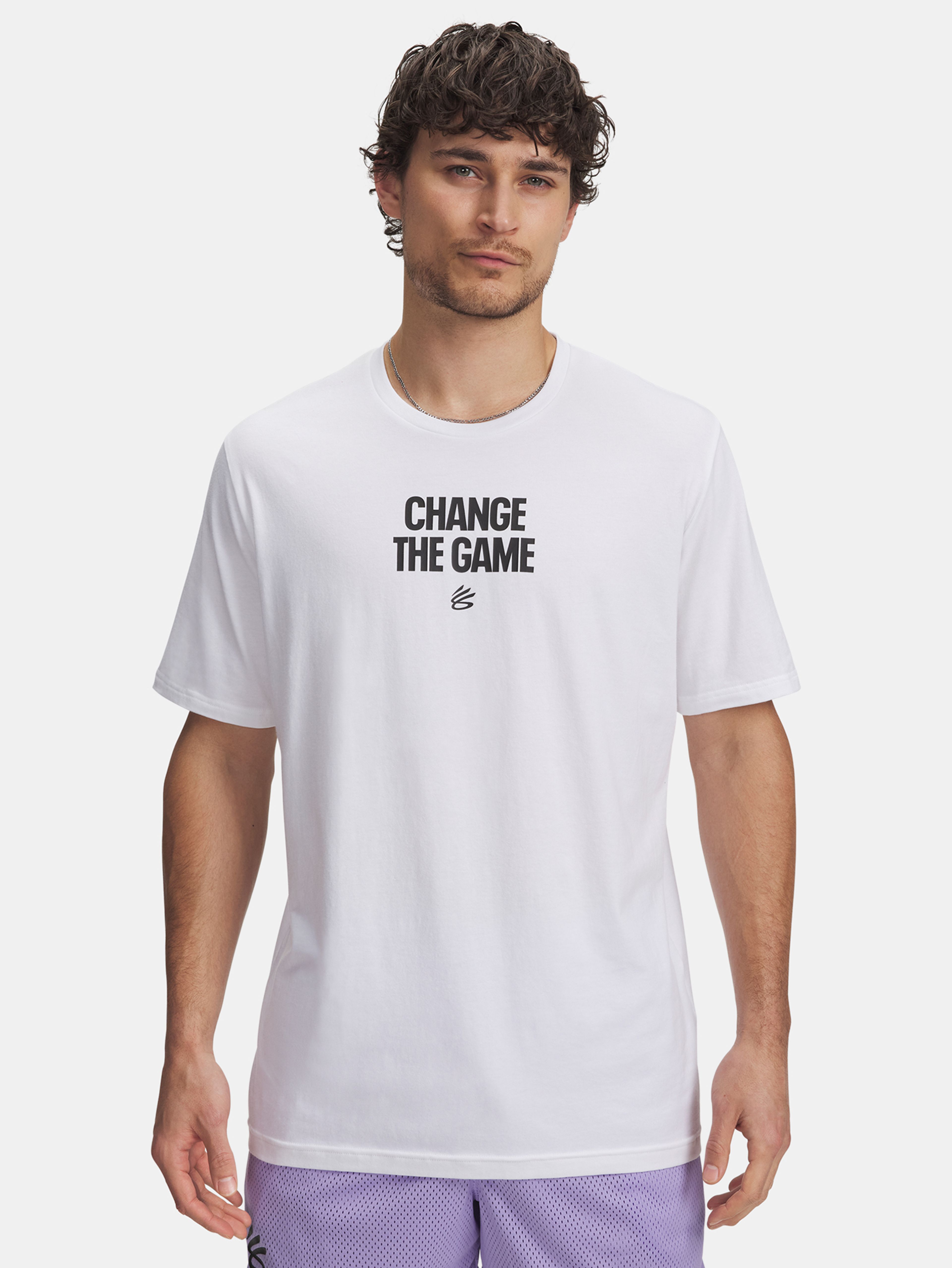 Férfi póló Under Armour Curry Playable Tee 1-WHT