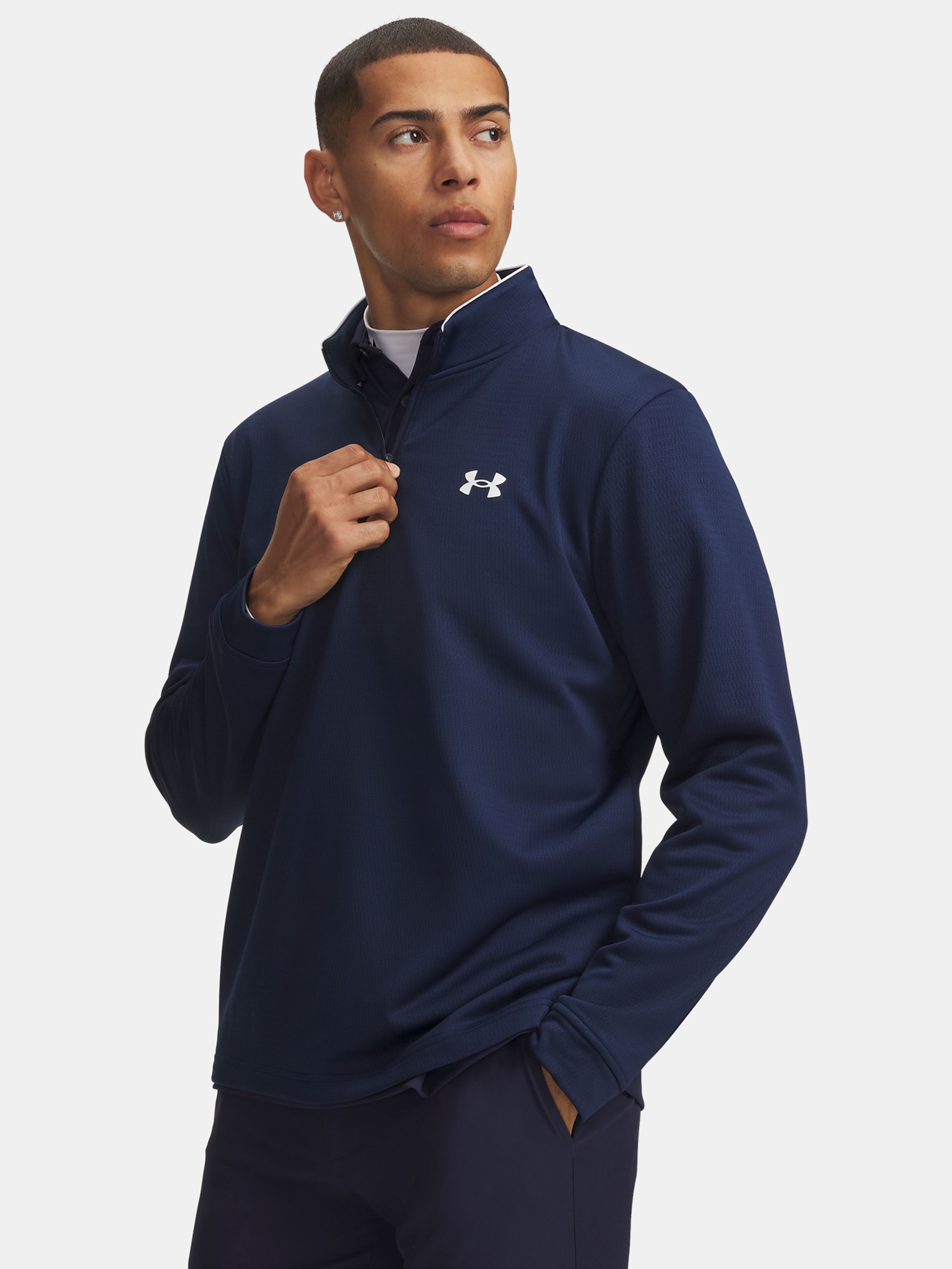 Pánska mikina Under Armour UA Tech 1/4 Zip Storm - 001
