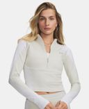 Sieviešu t-krekls Under Armour ColdGear Elite 1/2 Zip-Balta - 001