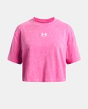 Tüdrukute t-särk Under Armour UA G Rival Wash SS-Roosa - 003
